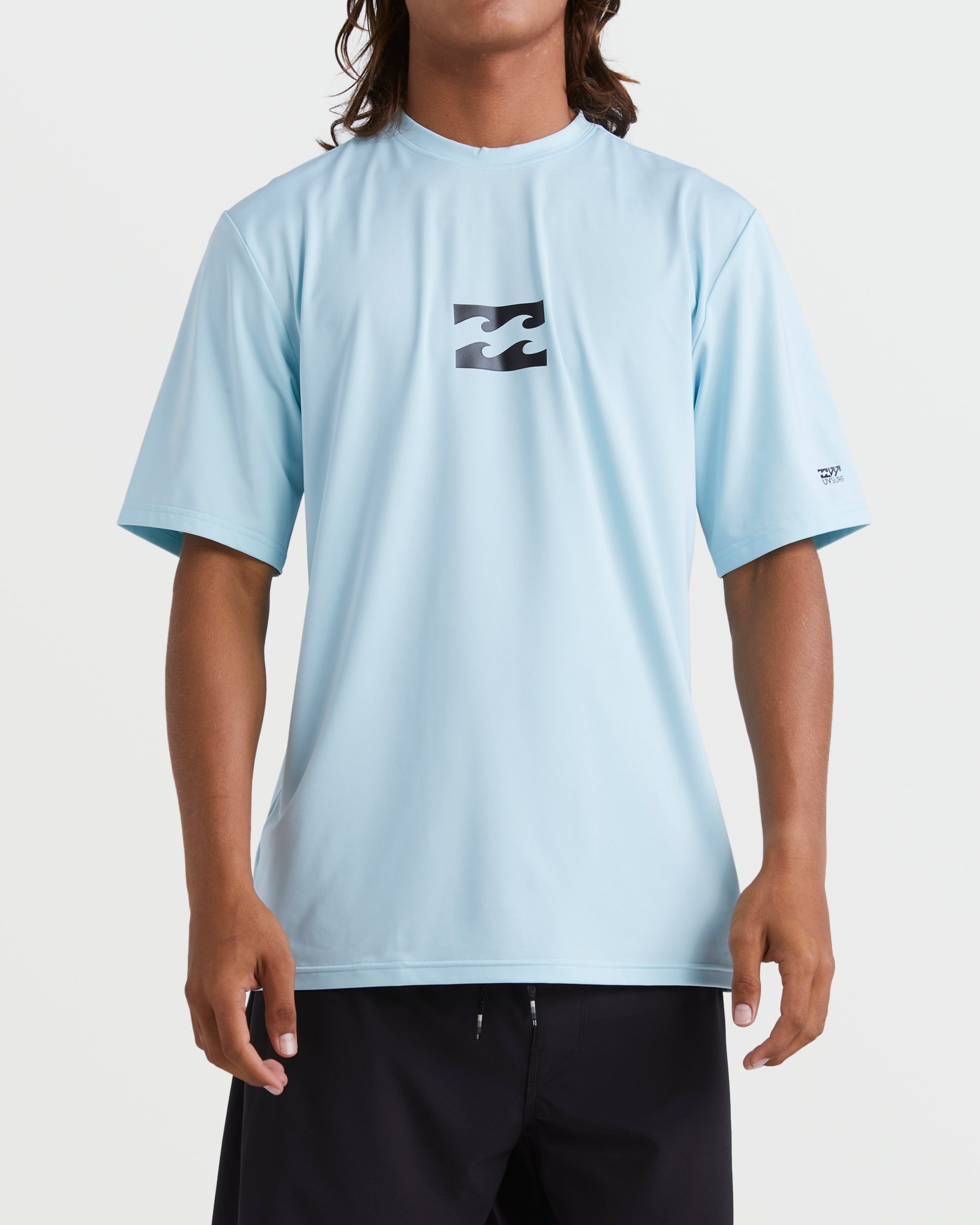 All Day Wave Short Sleeve Rashguard - Coastal Blue