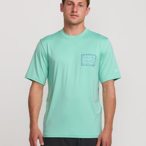 Crayon Wave Loose Fit Short Sleeve Surf Tee - Bermuda