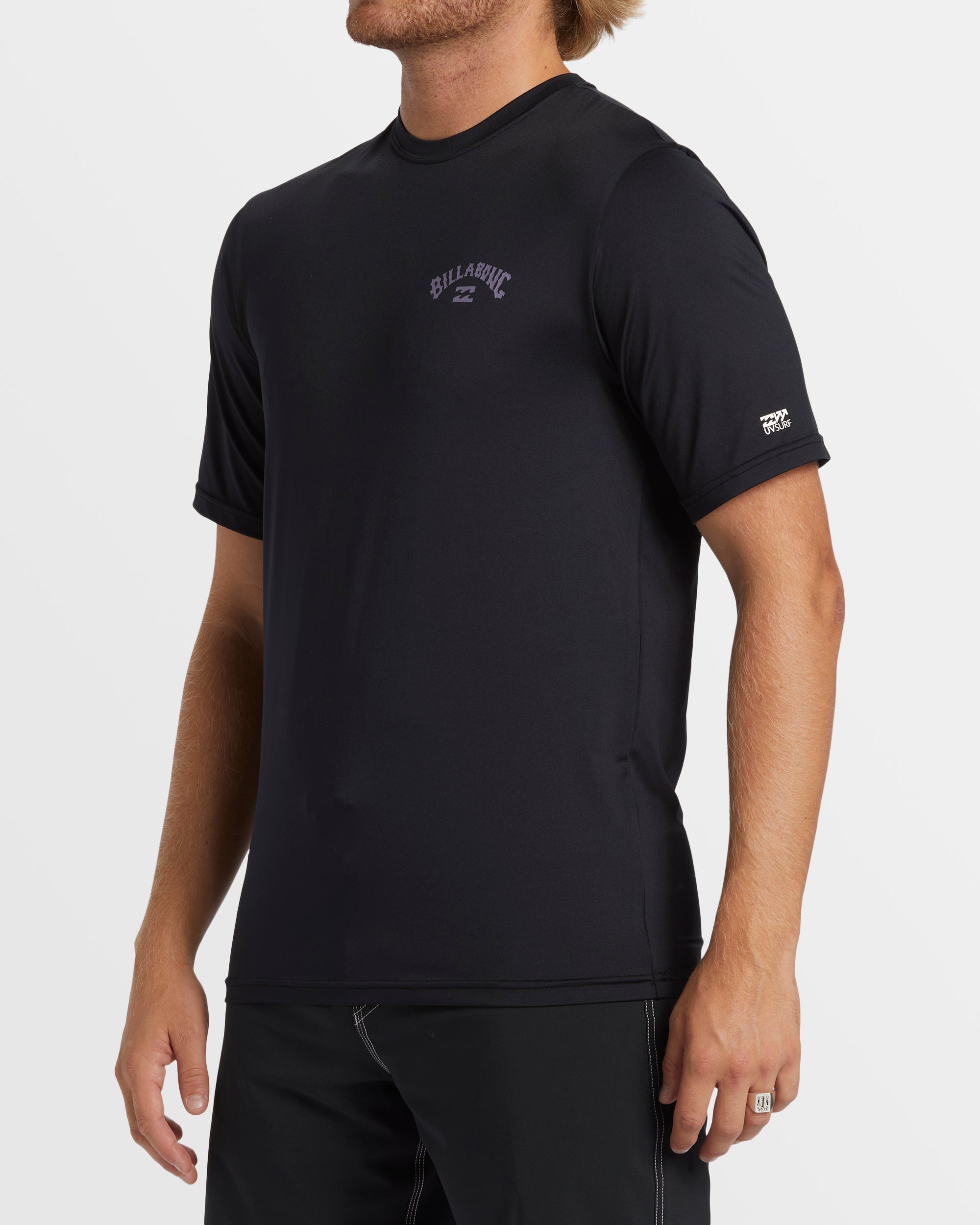Arch Loose Fit Short Sleeve Surf Tee - Black - Image 3