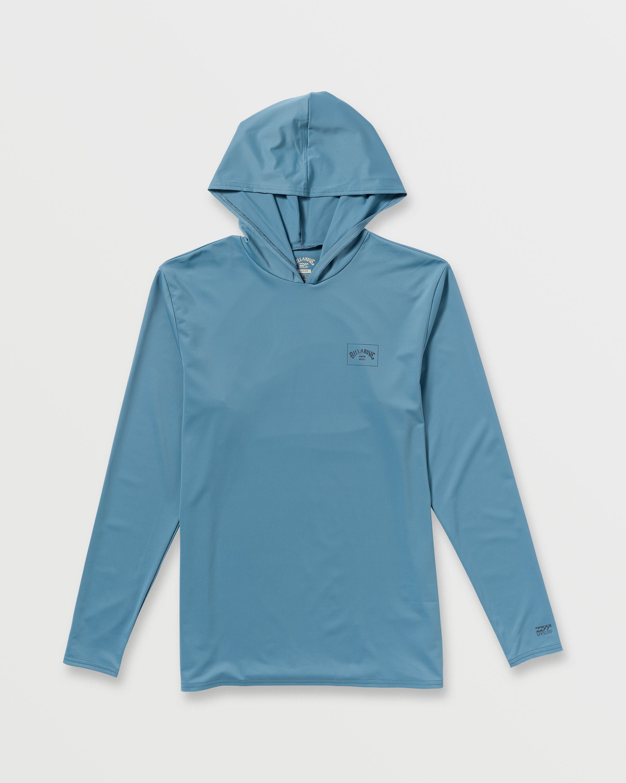 Arch Mesh Long Sleeve Hooded Surf Tee - Bay Blue - Image 6