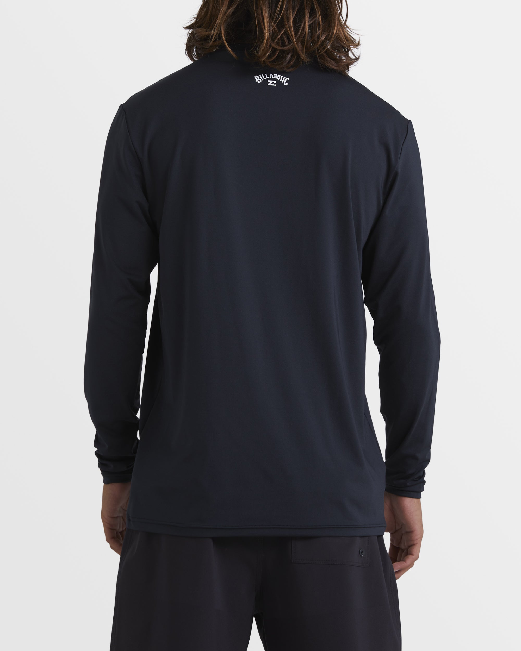 All Day Wave Loose Fit Long Sleeve Surf Tee - Black - Image 2