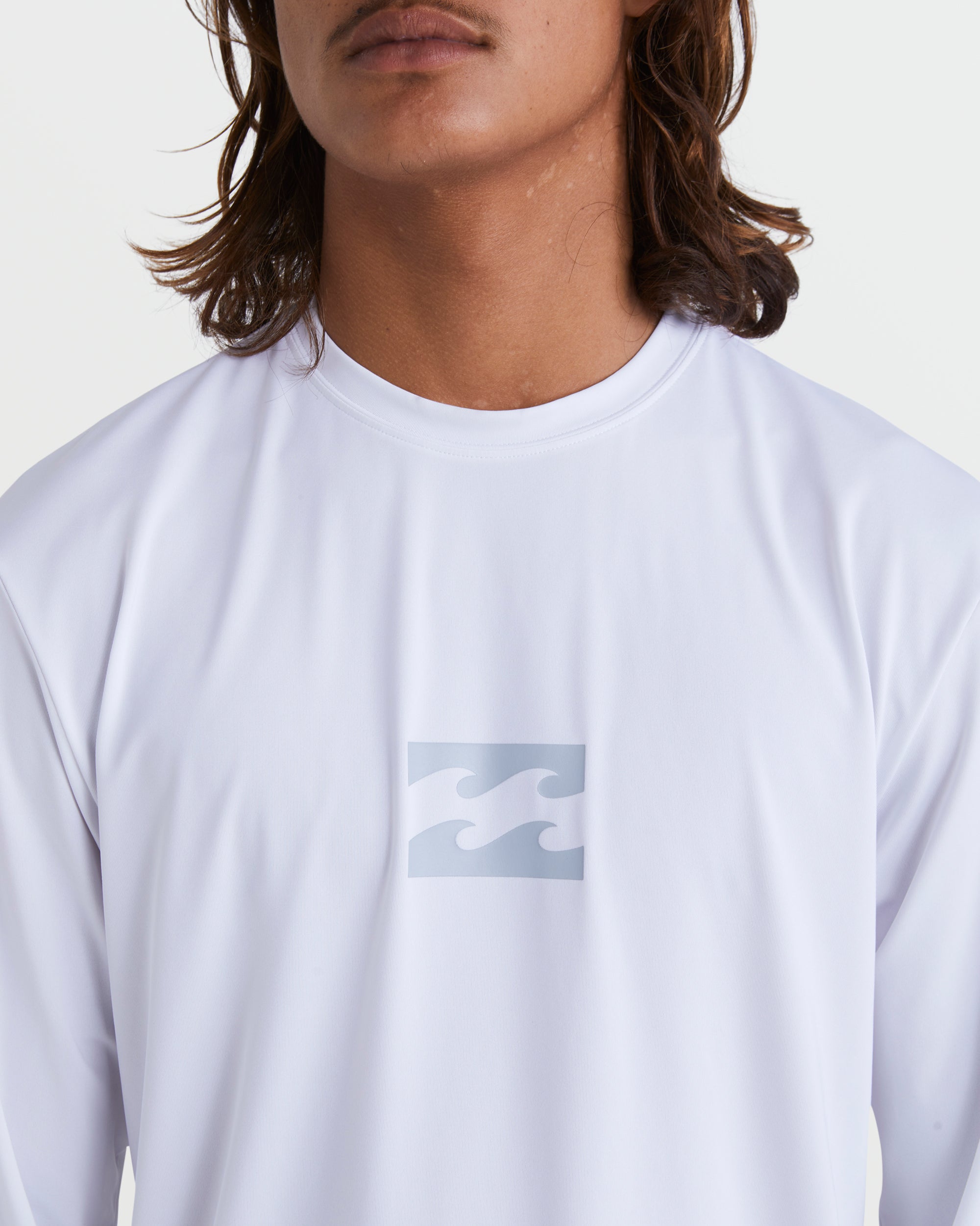 All Day Wave Loose Fit Long Sleeve Surf Tee - White - Image 5