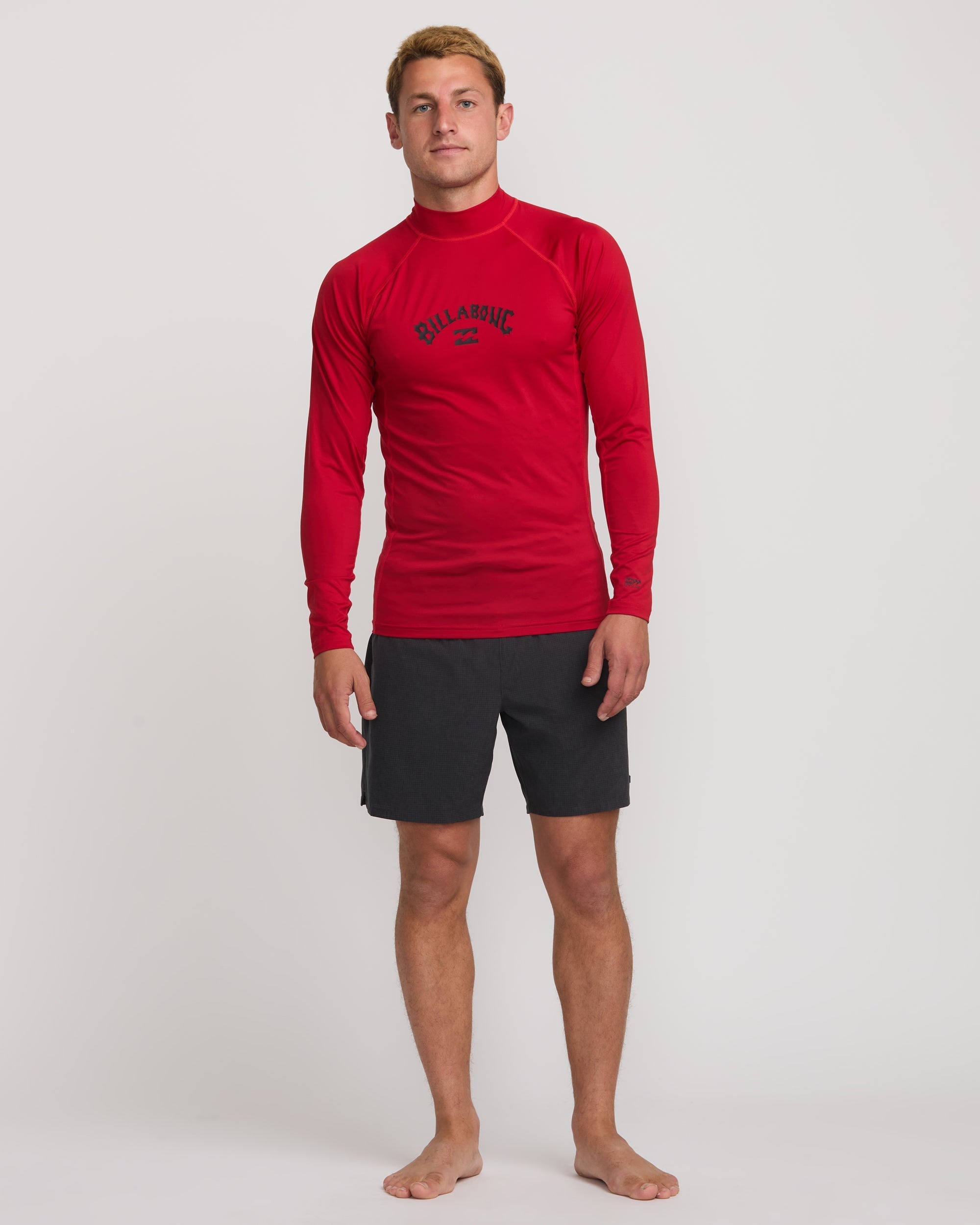 Arch Performance Fit Long Sleeve Rashguard - Scarlet - Image 5