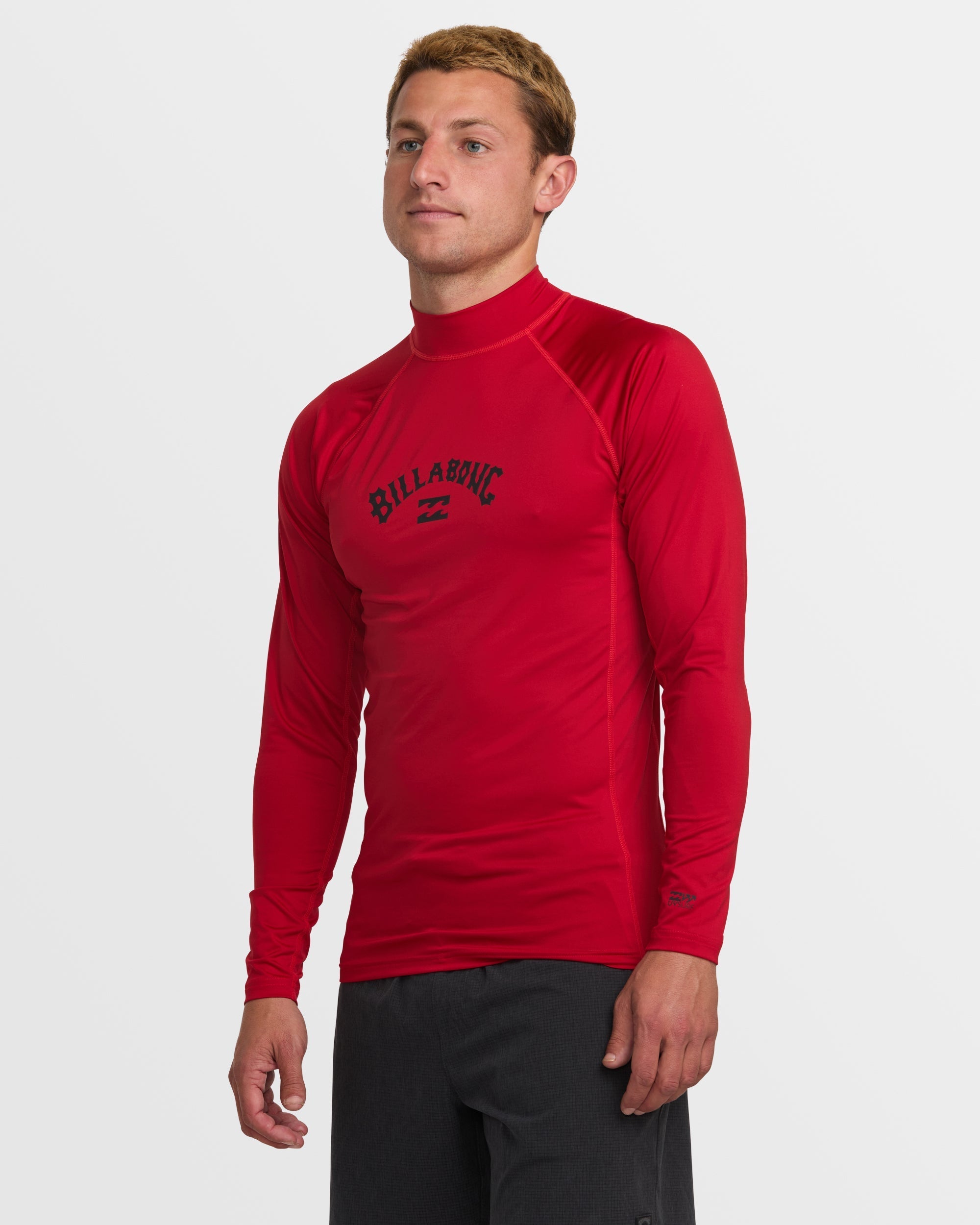 Arch Performance Fit Long Sleeve Rashguard - Scarlet - Image 3