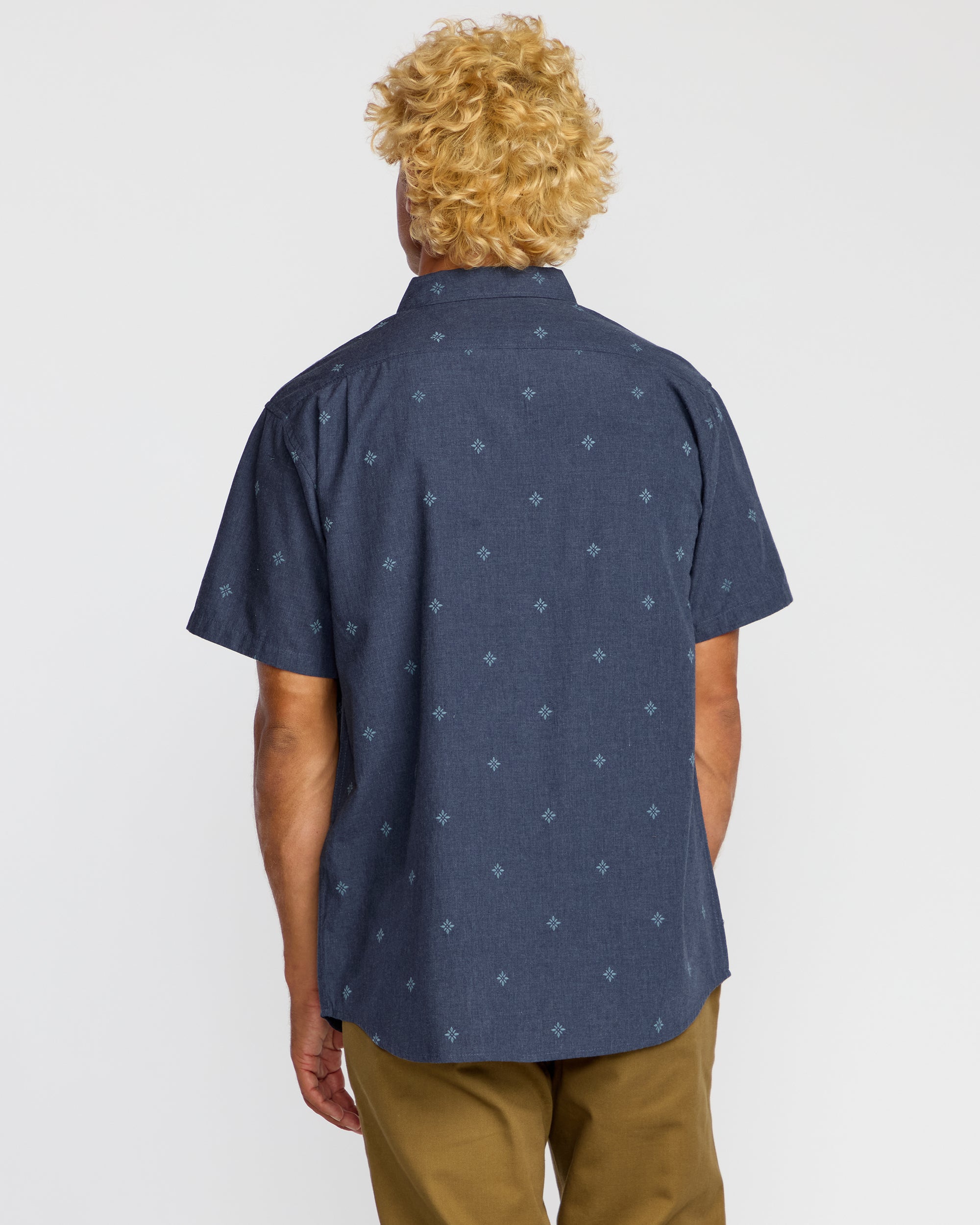 All Day Jacquard Short Sleeve Shirt - Midnight - Image 2