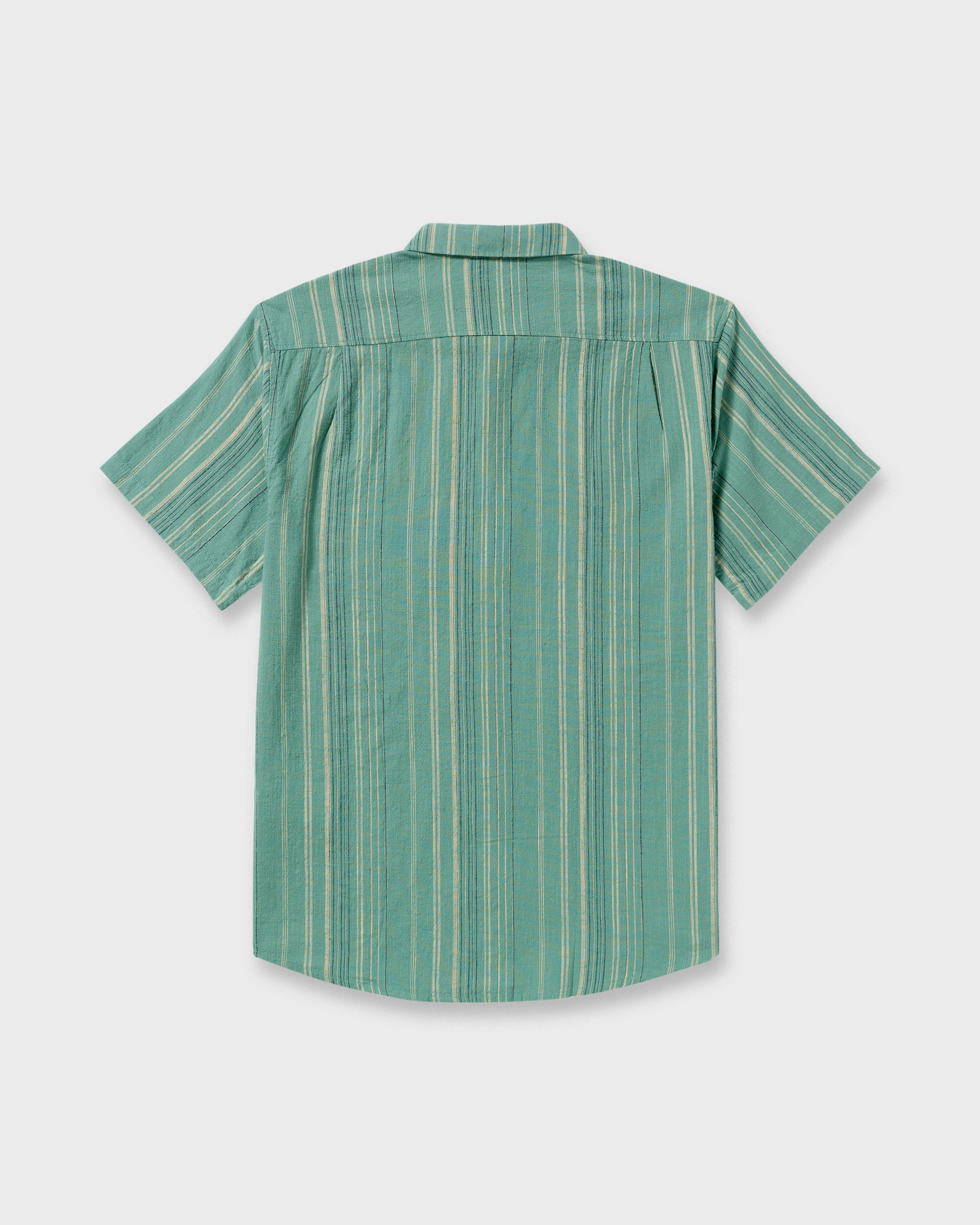 All Day Stripe Short Sleeve Shirt - Sage Green - Image 7