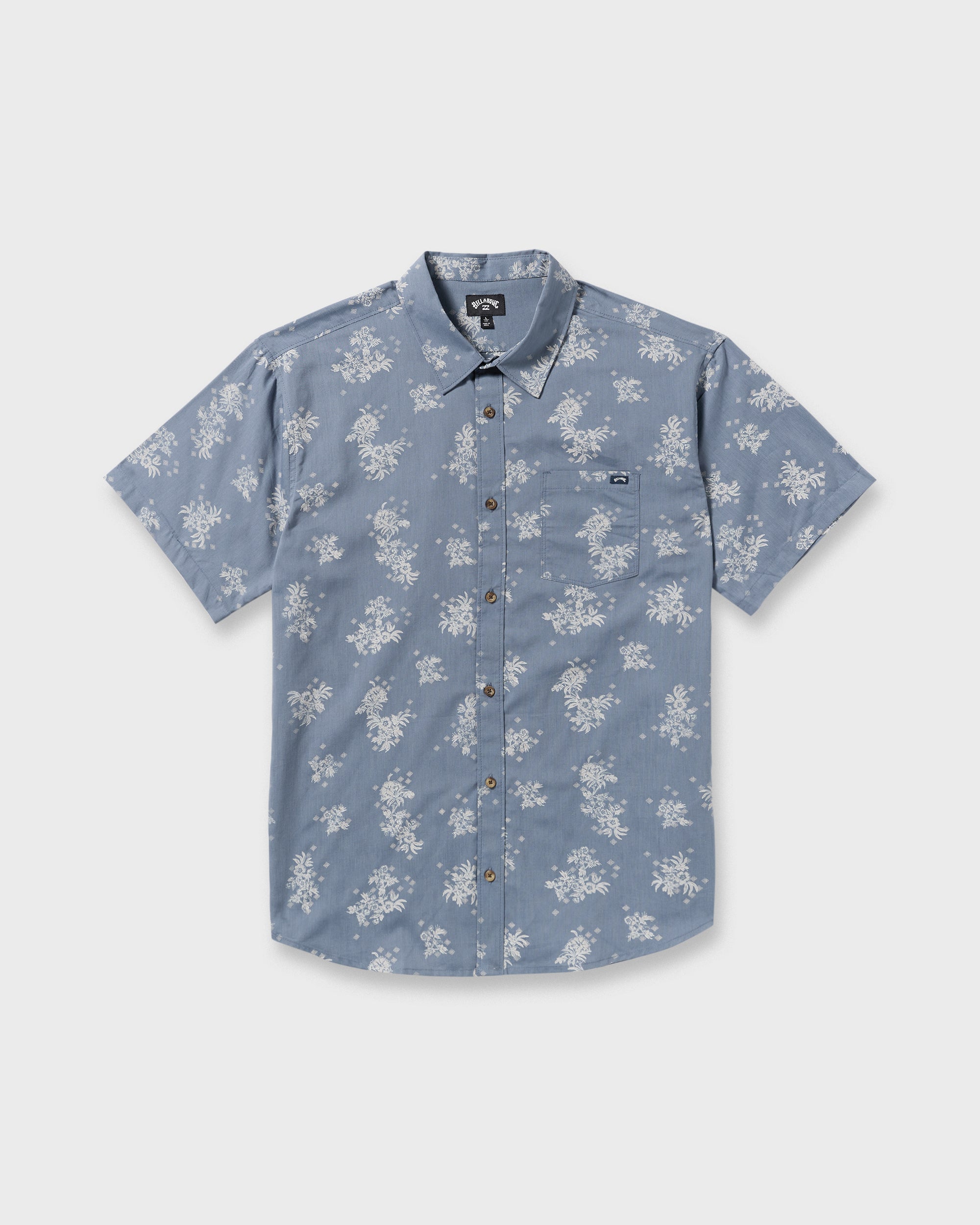 Sundays Mini Short Sleeve Shirt - Steel Blue - Image 6