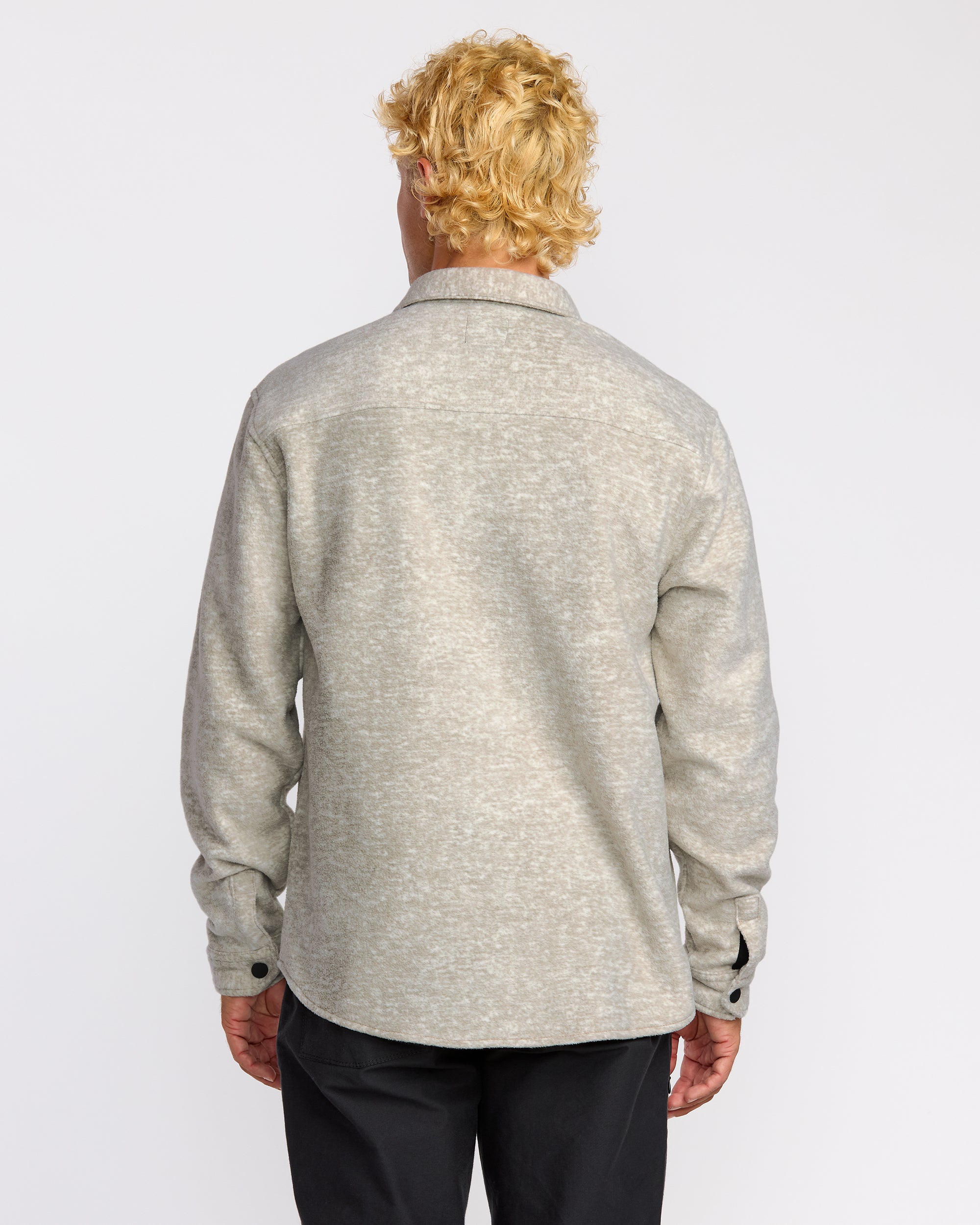 Furnace Long Sleeve Flannel Shirt - Gravel - Image 6