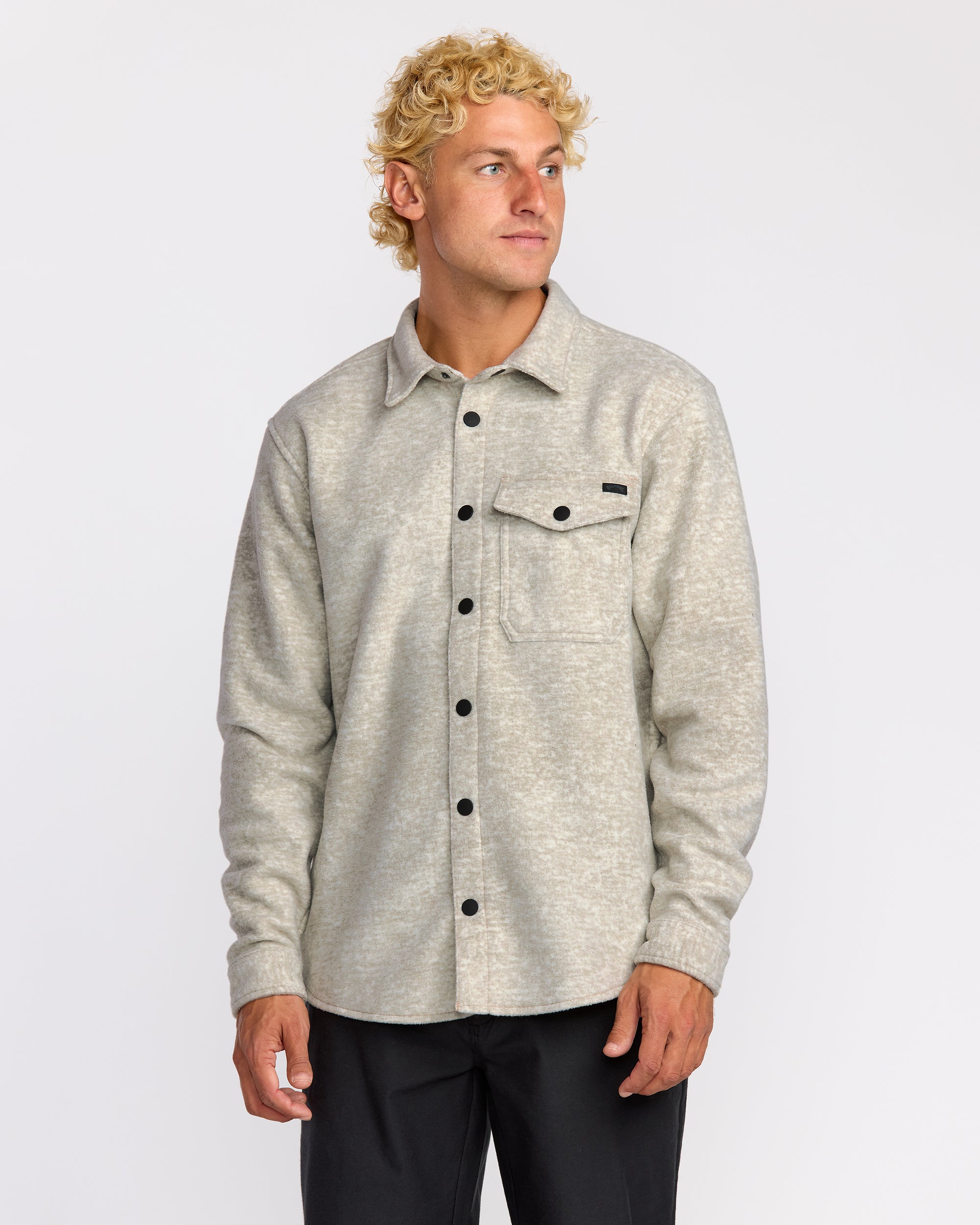 Furnace Long Sleeve Flannel Shirt - Gravel - Image 2