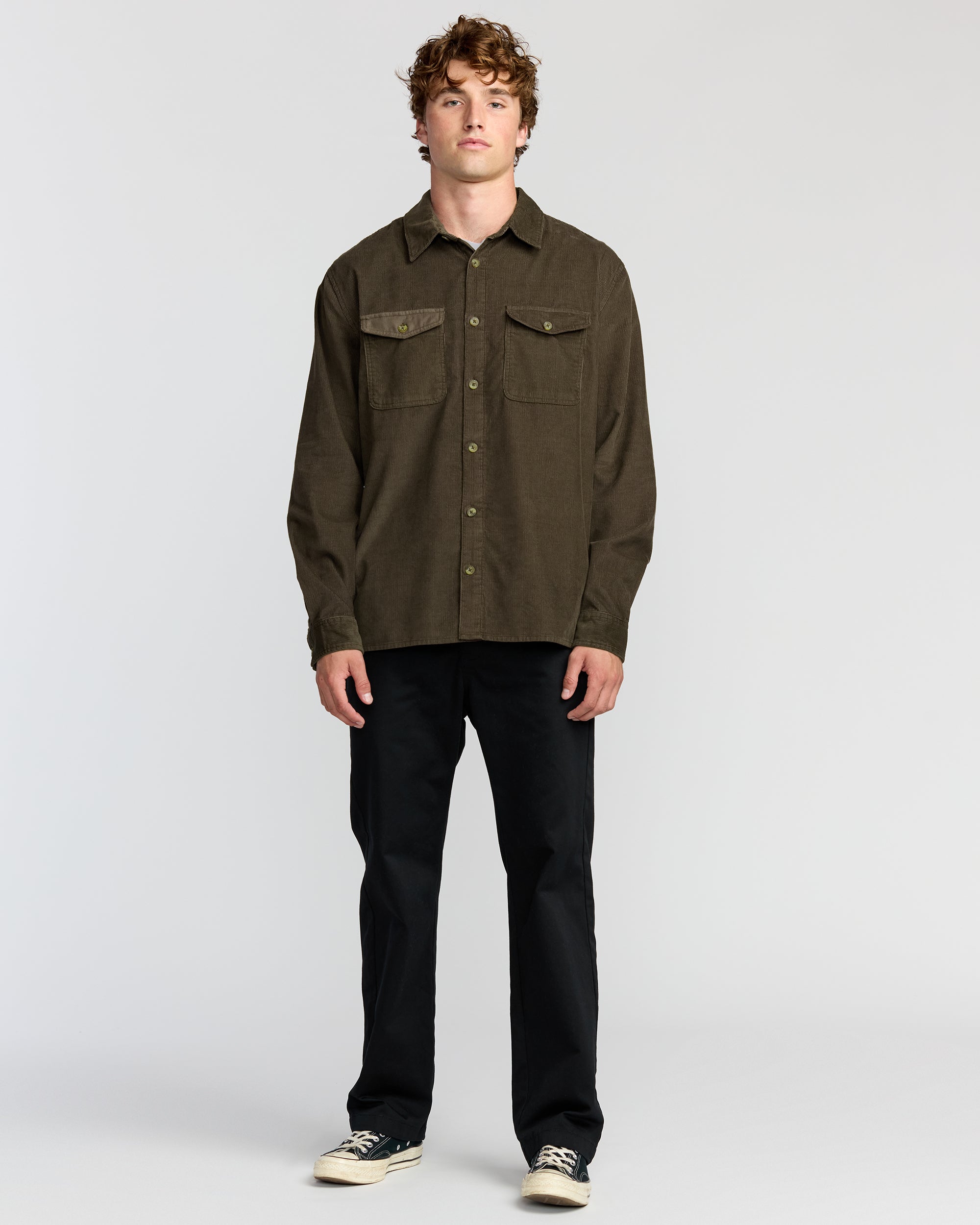 Austin Garage Long Sleeve Shirt - Chocolate - Image 4