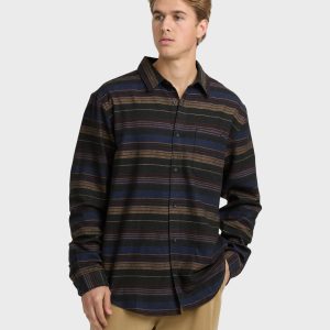 Coastline Long Sleeve Flannel Shirt - Stealth