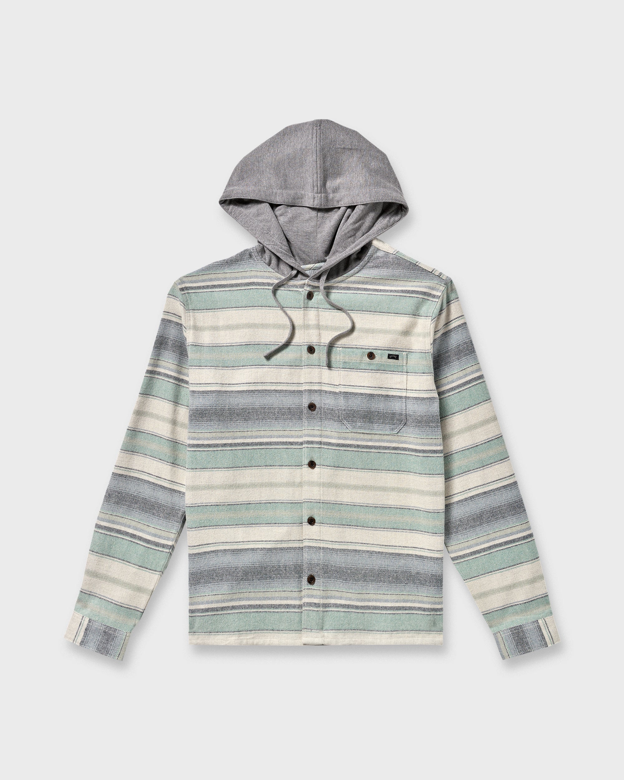 Baja Long Sleeve Flannel Shirt - Oatmeal - Image 7