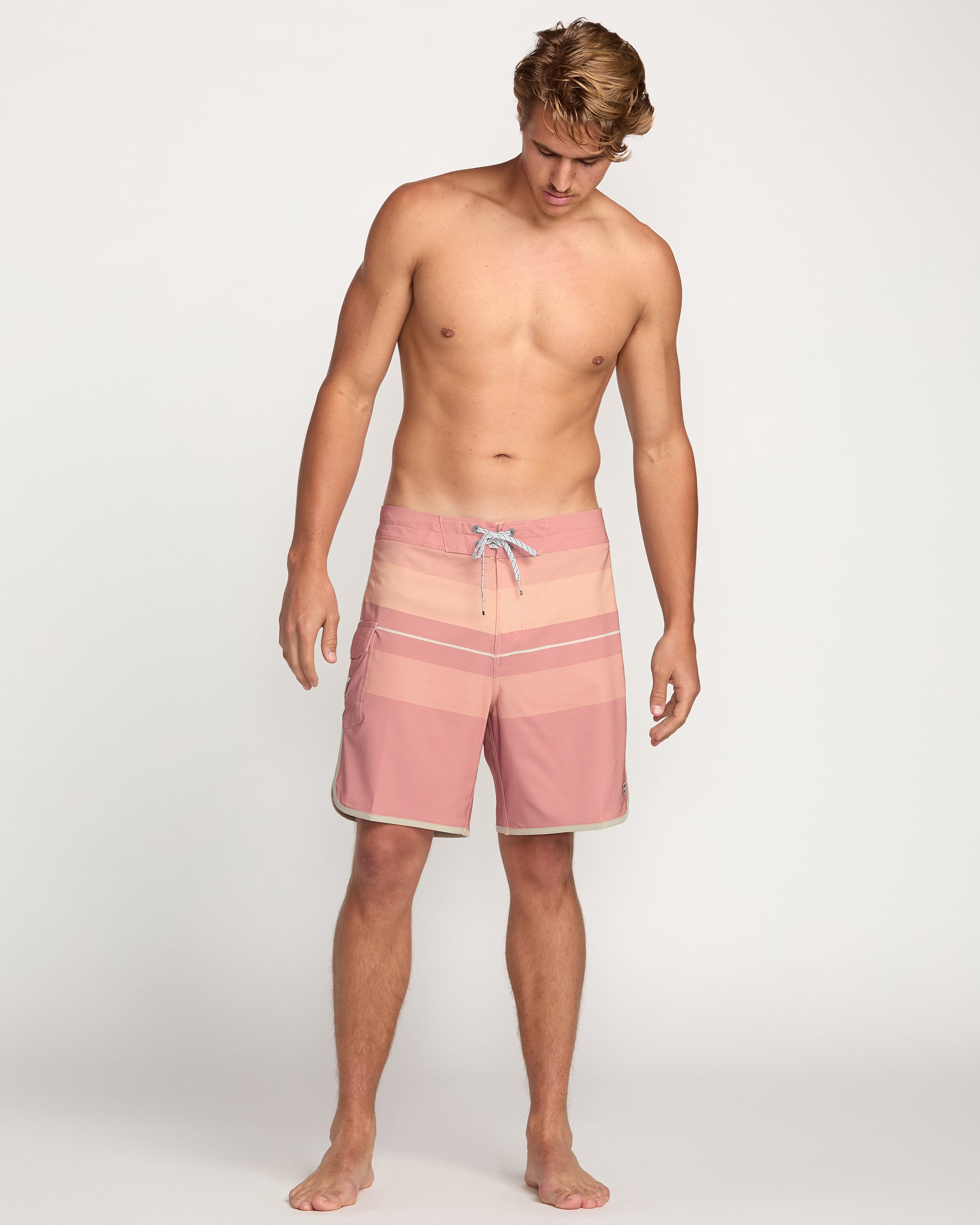 73 Pro Performance 18 Boardshorts - Dusty Pink - Image 6
