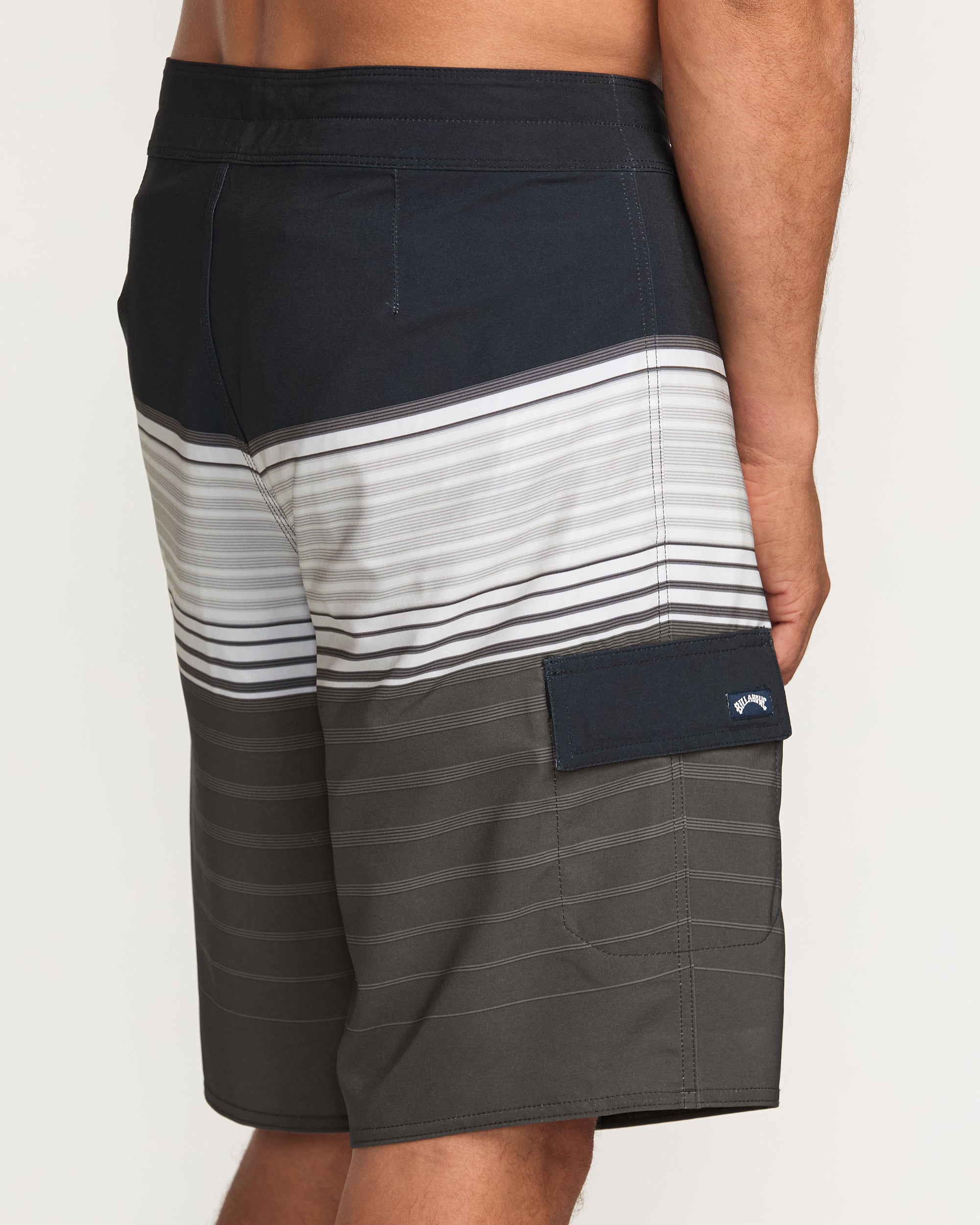 All Day Stripe Pro Performance 20 Boardshorts - Pewter - Image 8