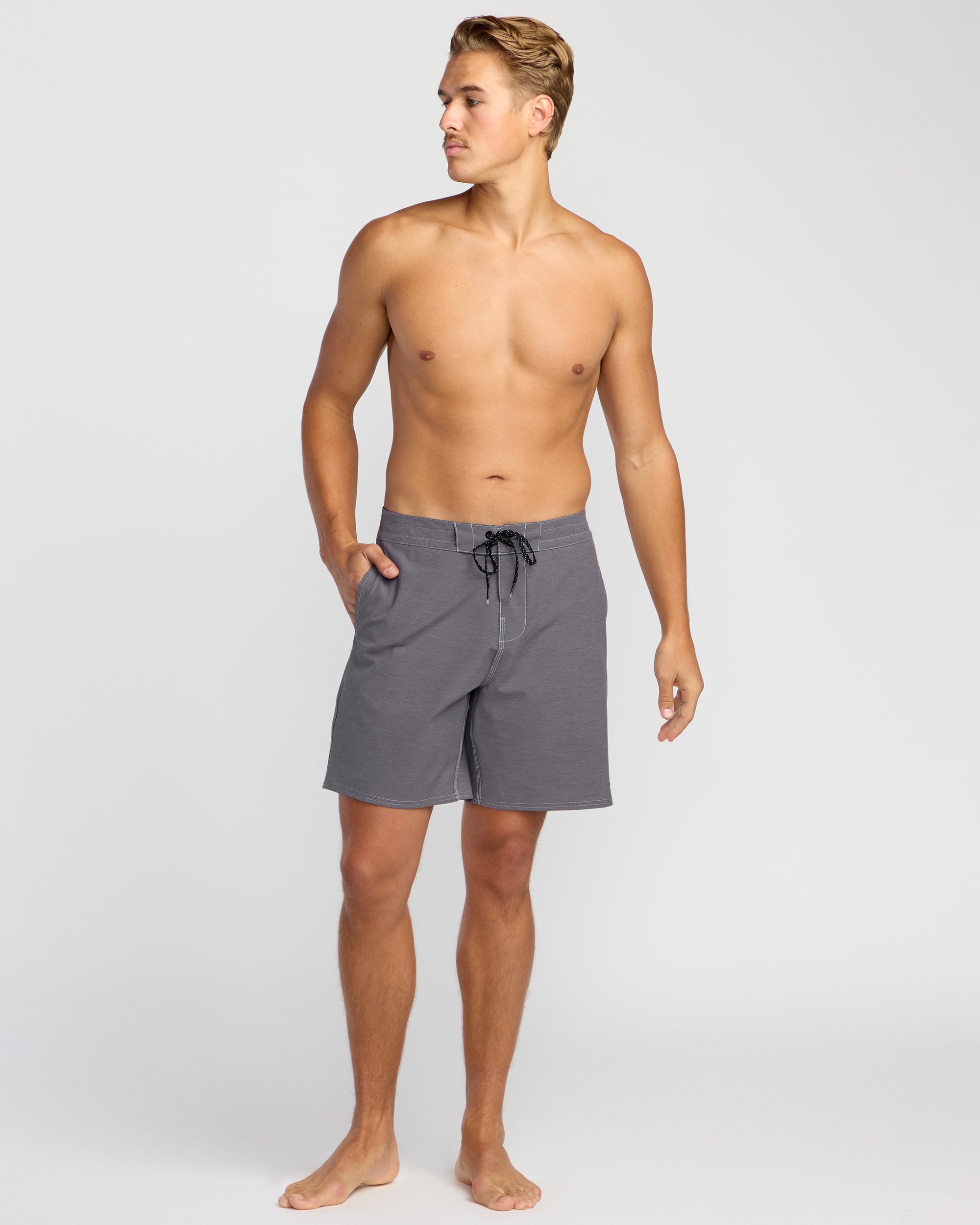 Every Other Day Lo Tide 18 Boardshorts - Gray Violet - Image 5
