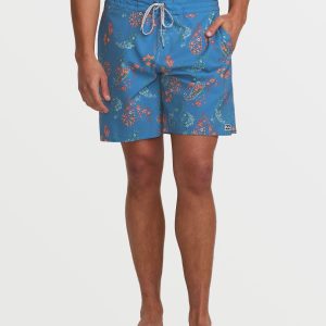 Good Times Lo Tide 18 Boardshorts - Bay Blue