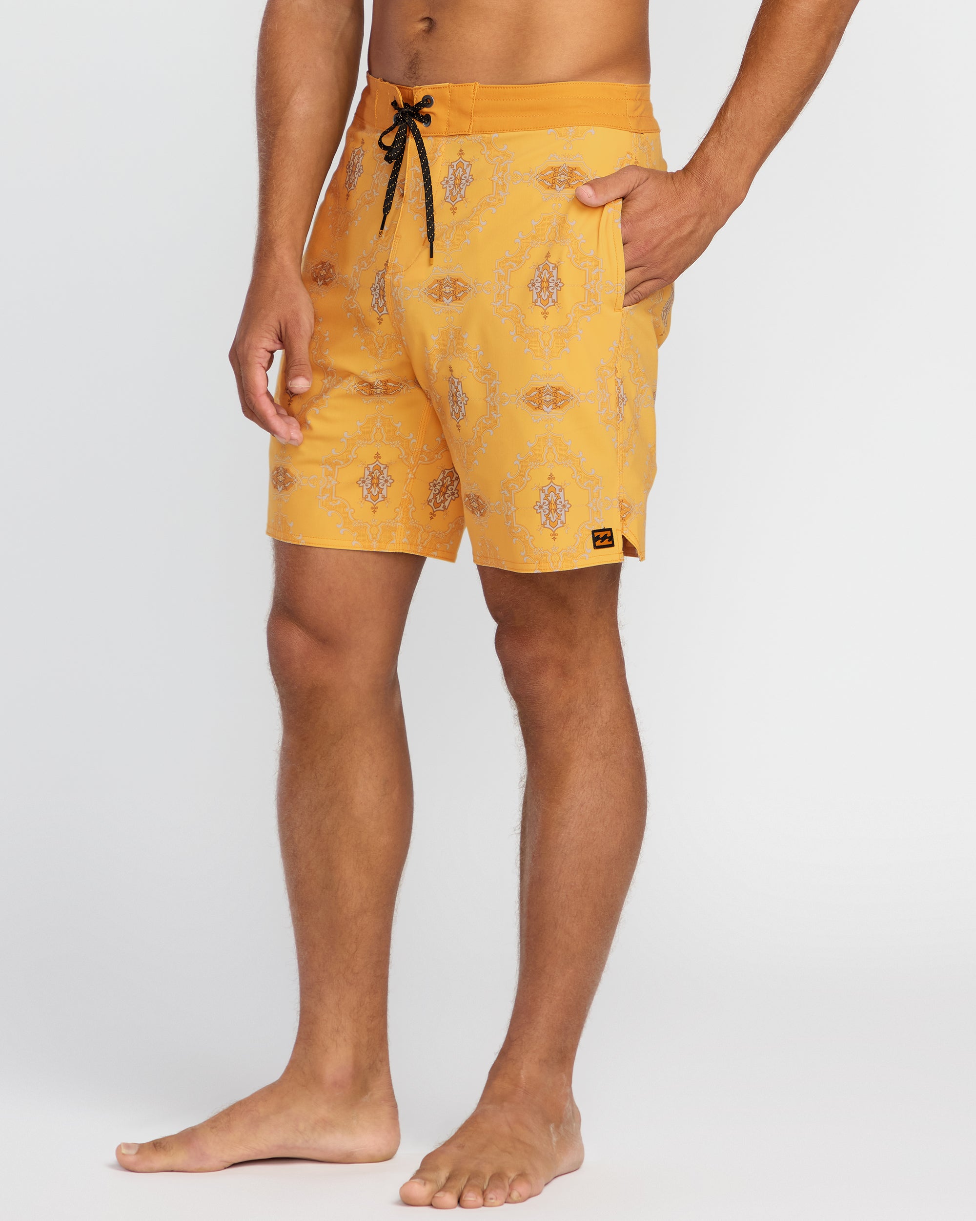 Good Times Lo Tide 18 Boardshorts - Dust Yellow - Image 6