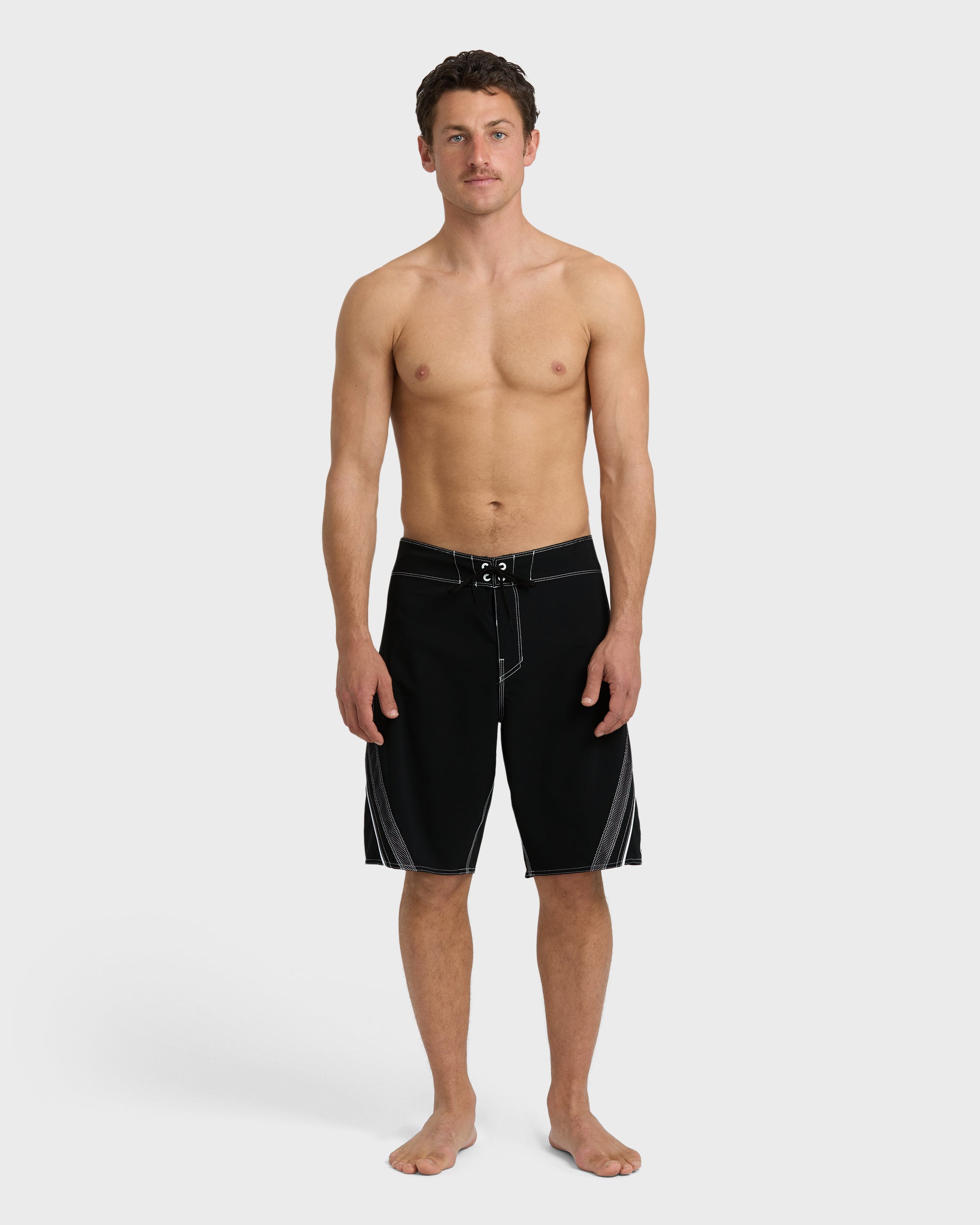 Fluid 2K Pro Performance 21 Boardshorts - Black White - Image 4