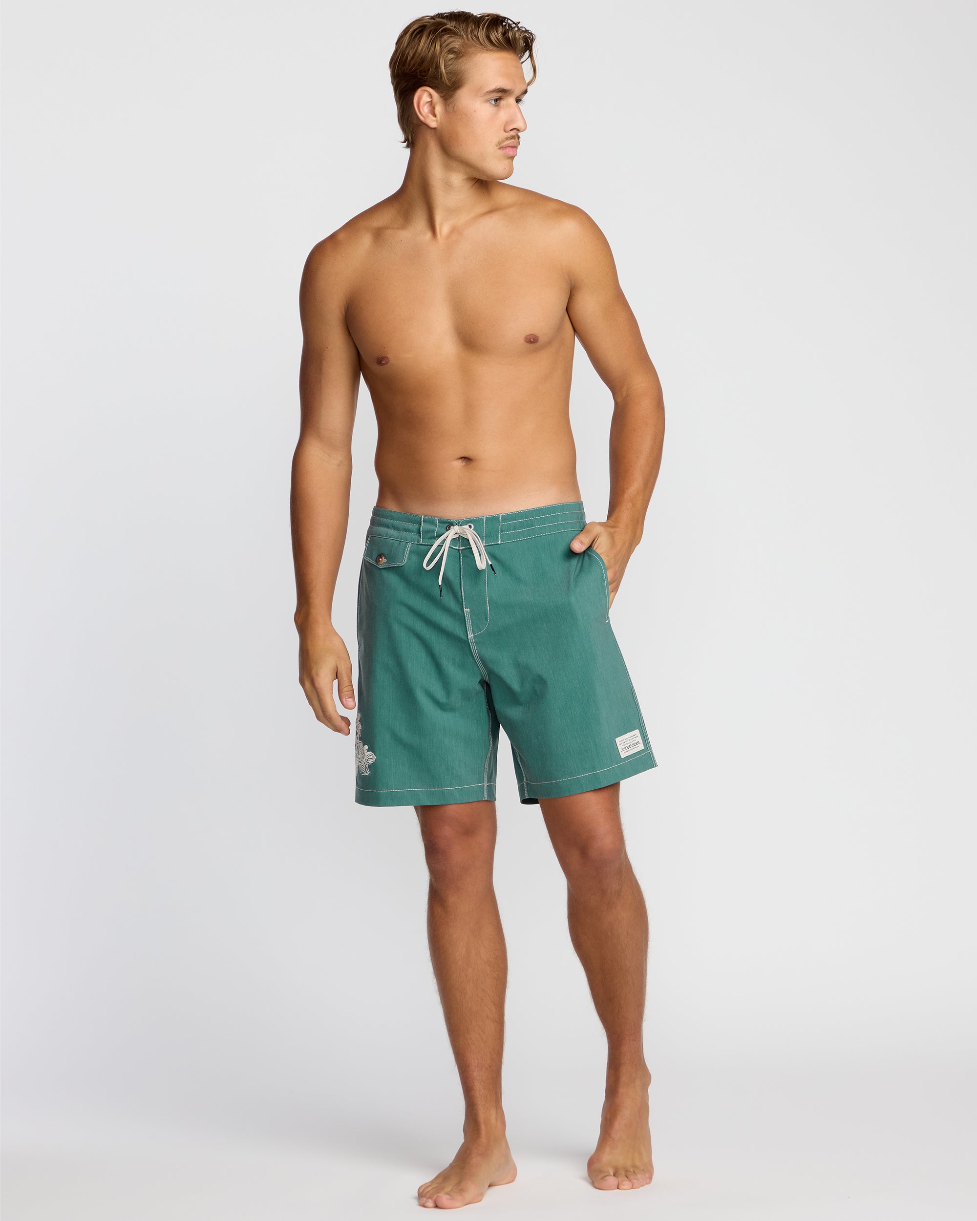 Austin Garage Lo Tides Boardshorts - Teal - Image 8
