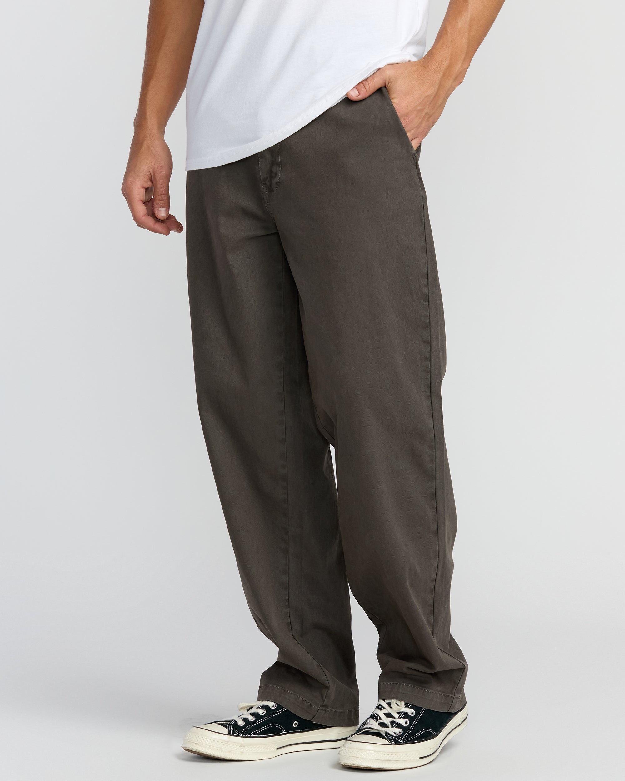 73 Wave Washed Chino Pants - Raven - Image 3