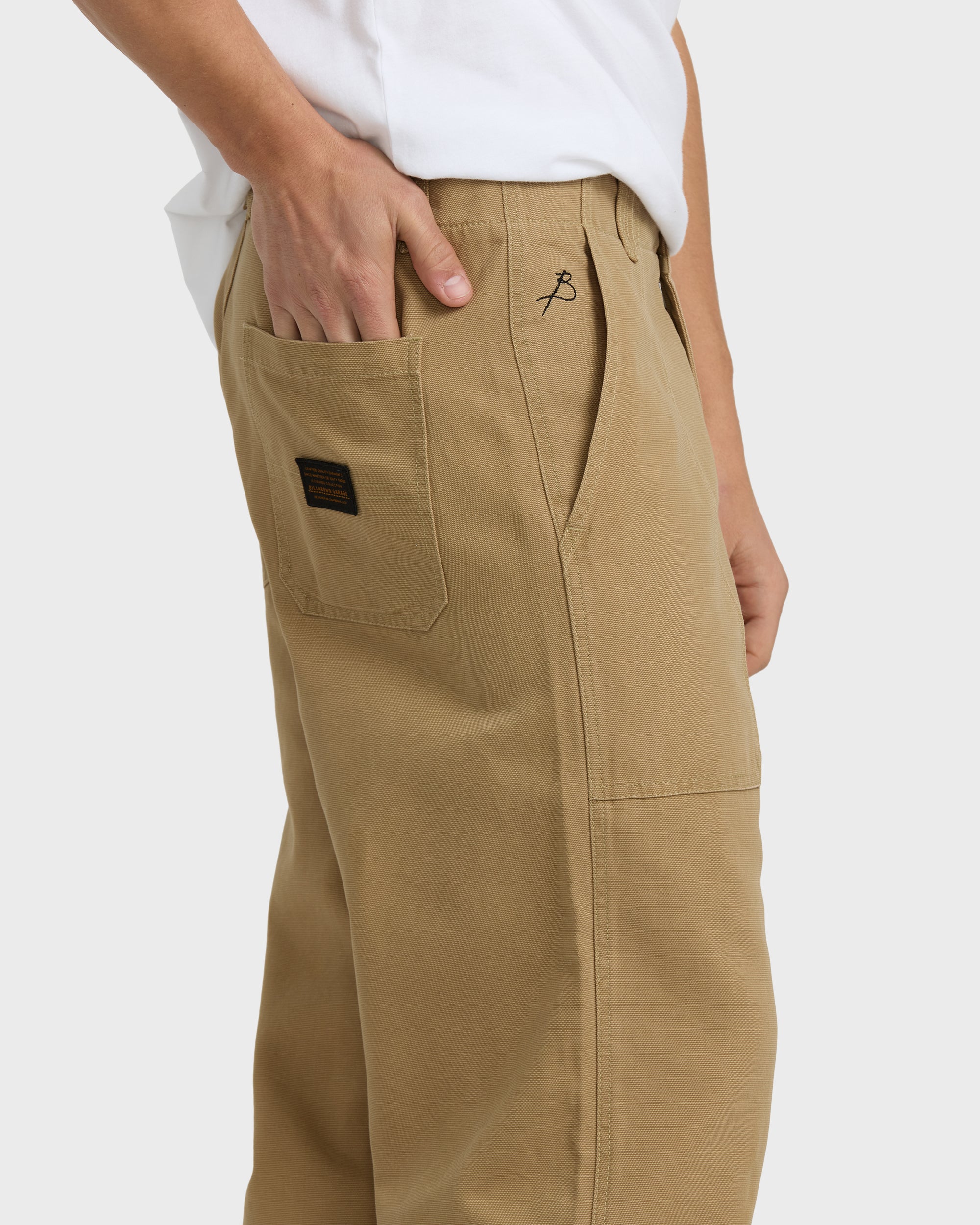 Stamped Garage Patch Pants - Gravel - Image 6