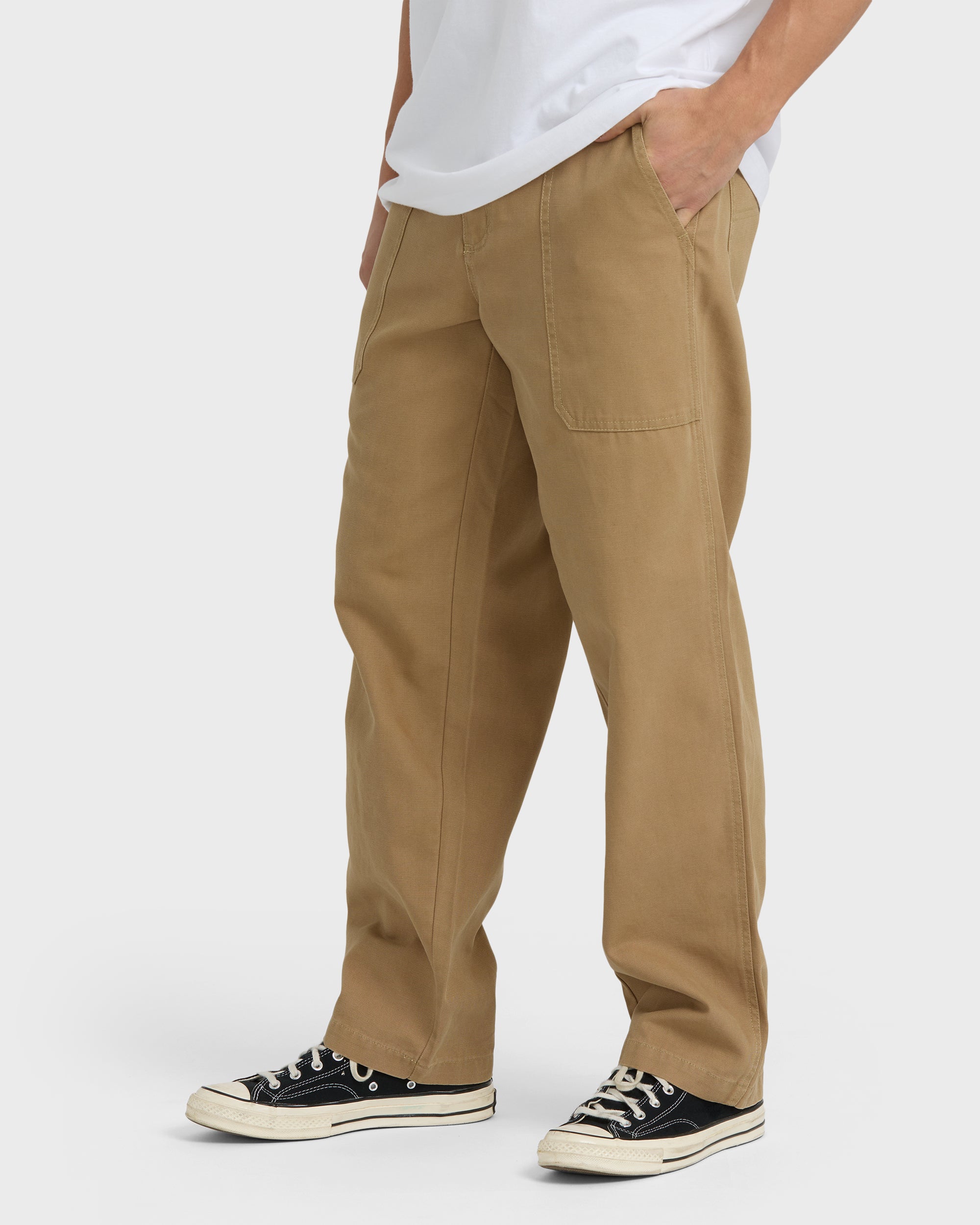 Stamped Garage Patch Pants - Gravel - Image 3