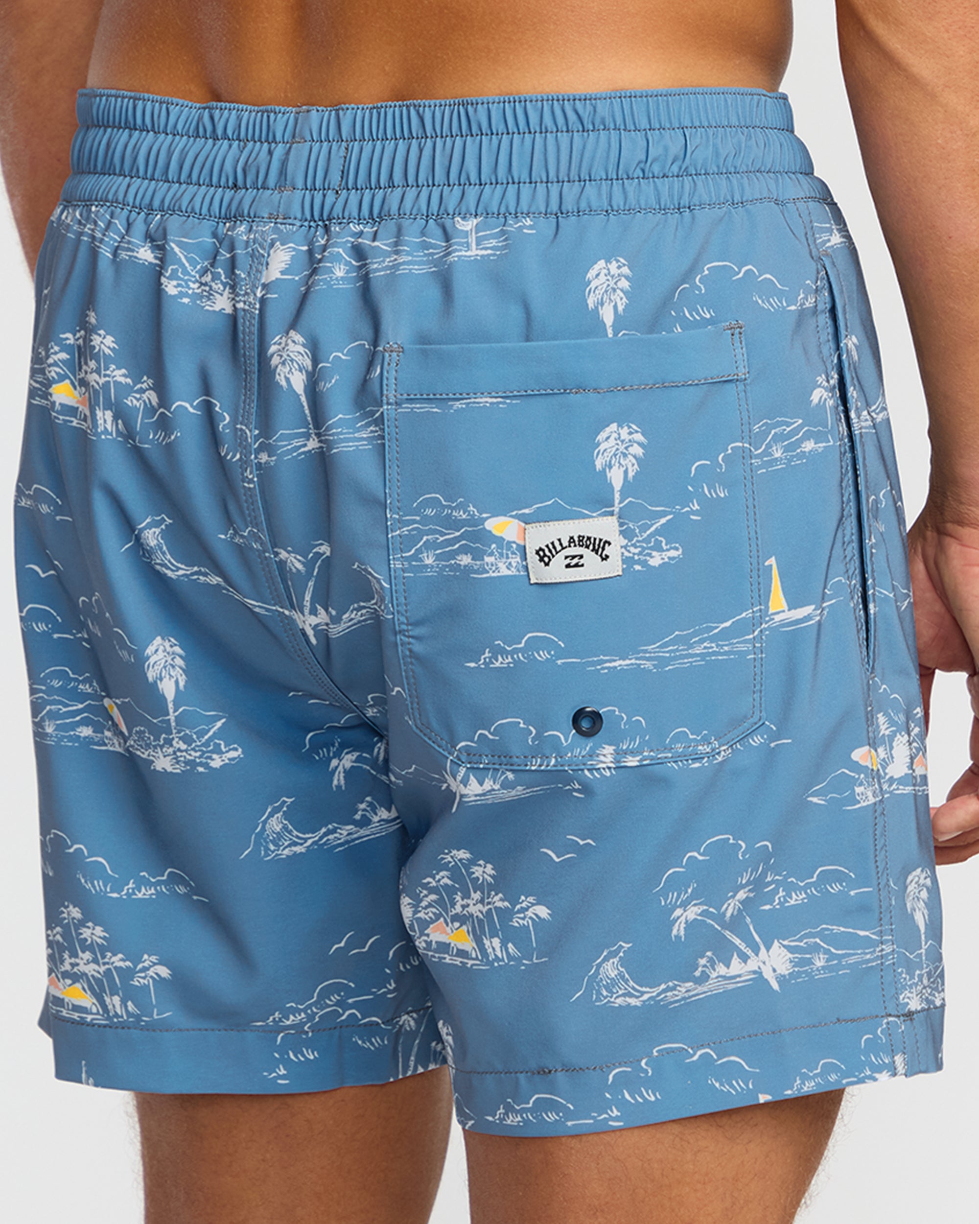 Lineup Laybacks 16 Trunks - Steel Blue - Image 6