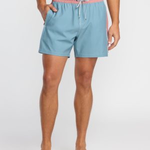 Dbah Panel Laybacks Swim Trunk - Washed Blue