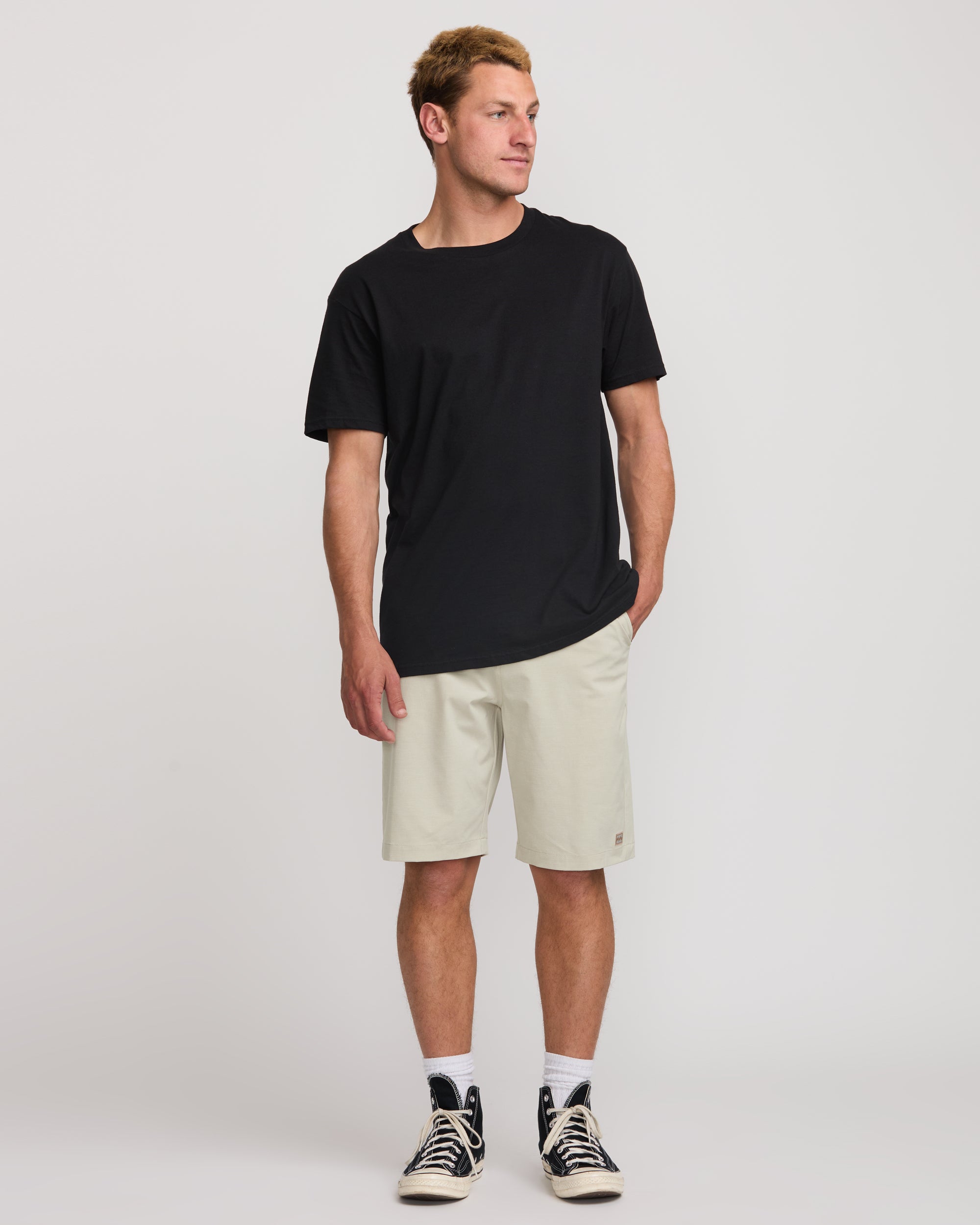 Crossfire Submersible 21 Hybrid Shorts - Bleached Sand - Image 6