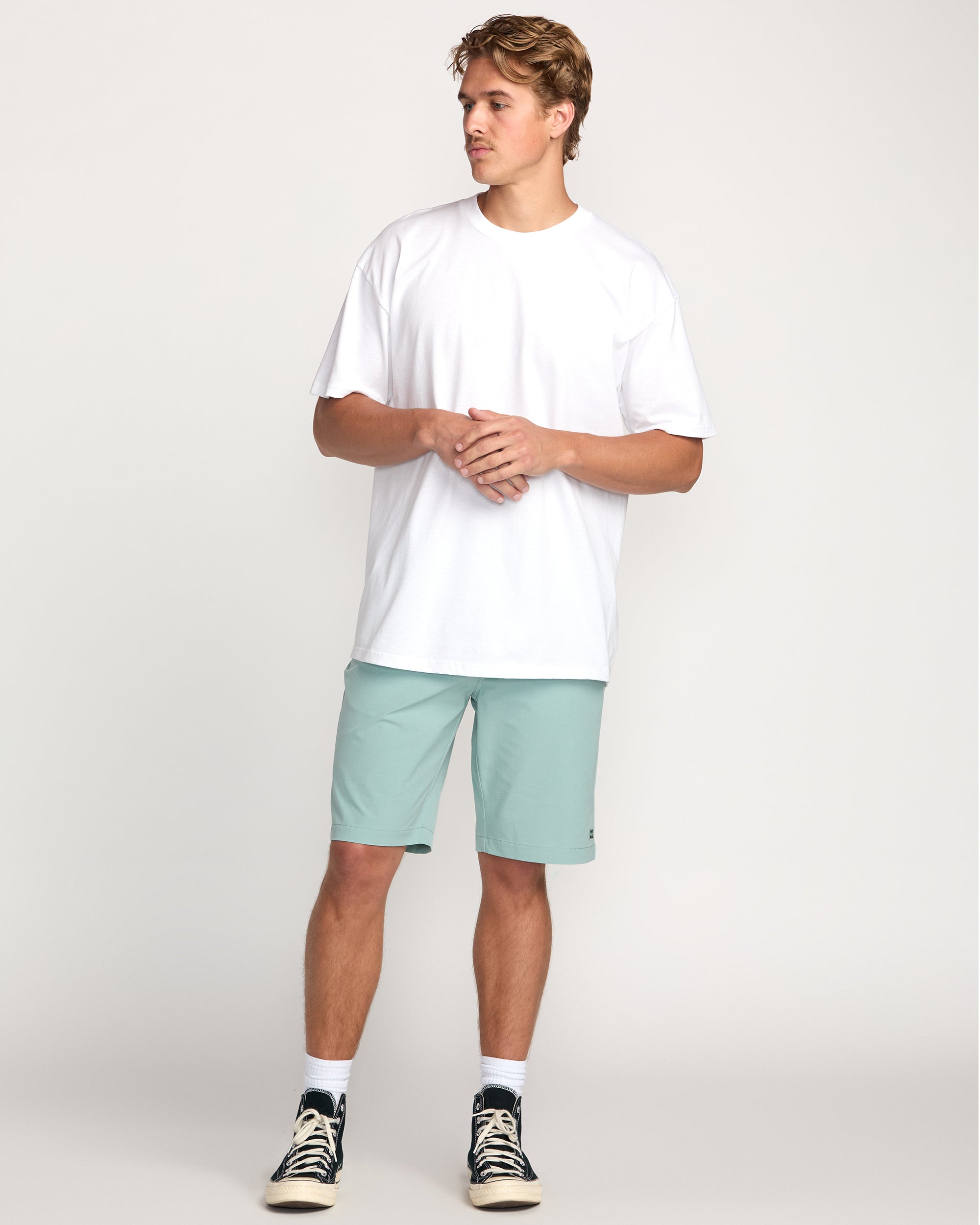 Crossfire Submersible 21 Hybrid Shorts - Seafoam - Image 5