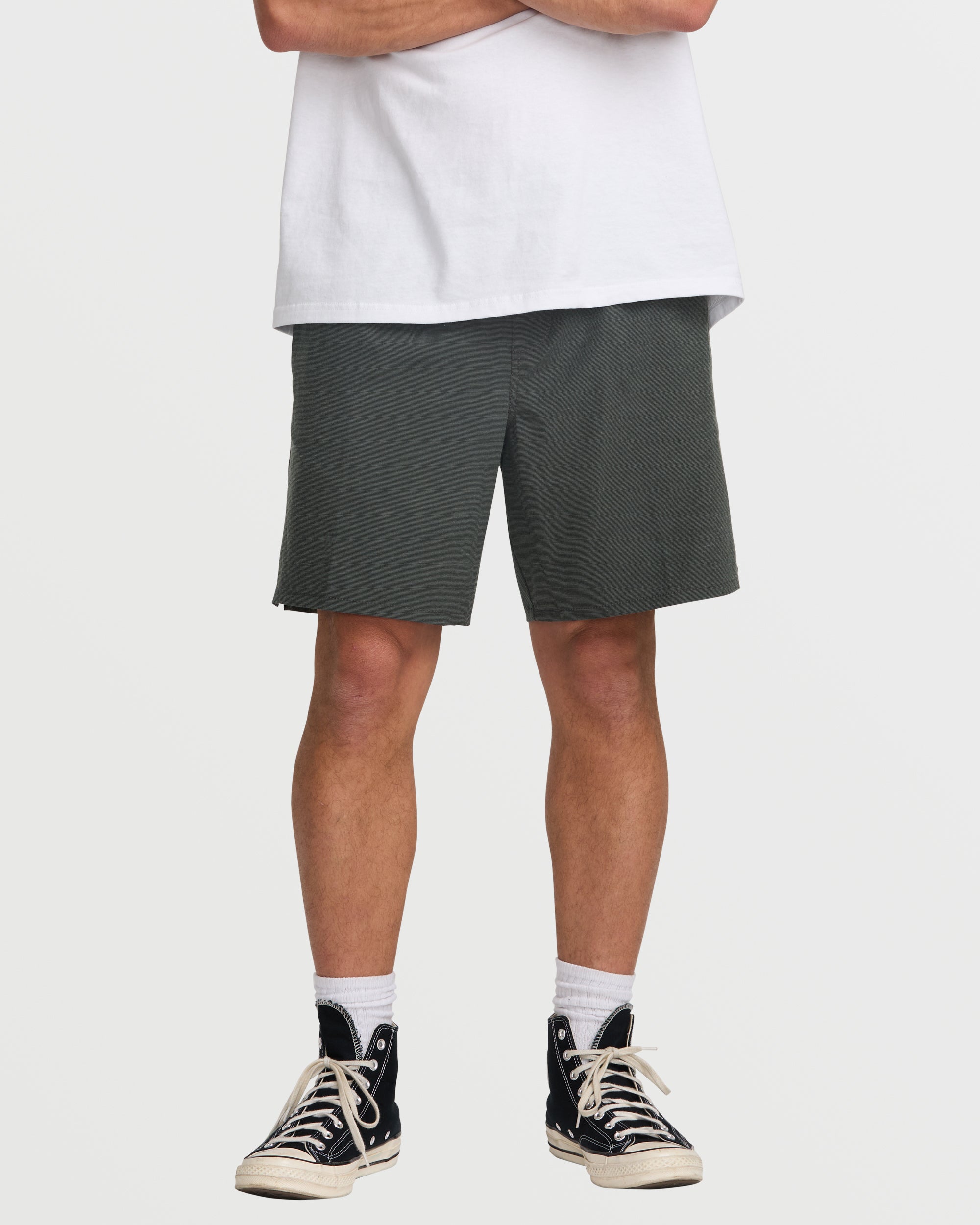 Crossfire Elastic Submersible 18 Hybrid Shorts - Asphalt