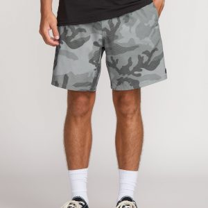 Crossfire Elastic Submersible 18 Hybrid Shorts - Black Camo
