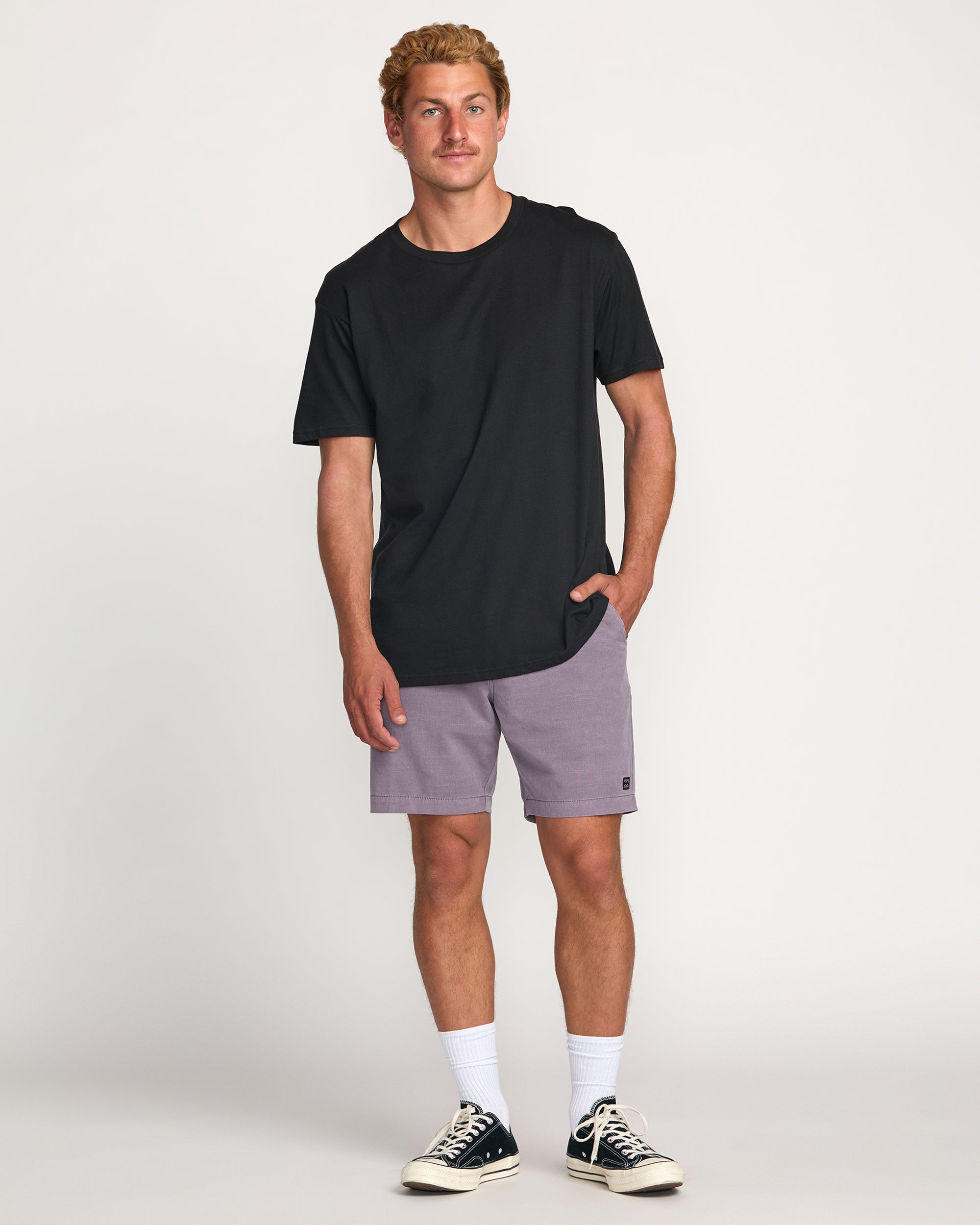 Crossfire Wave Wash Submersible 18 Hybrid Shorts - Light Purple - Image 5