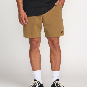 Crossfire Wave Wash Submersible 18 Hybrid Shorts - Tobacco