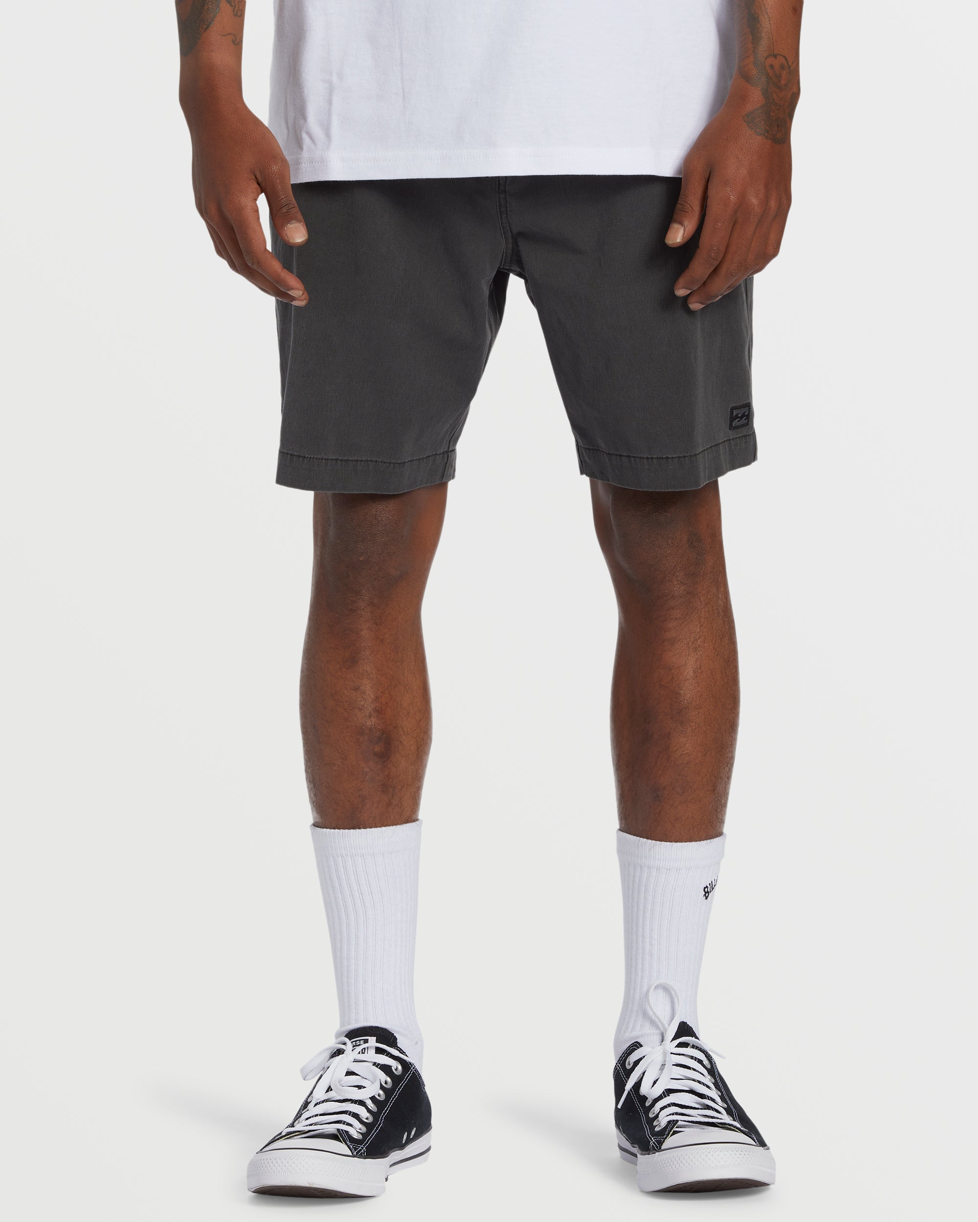 Crossfire Wave Wash Submersible 18 Hybrid Shorts - Washed Black - Image 2