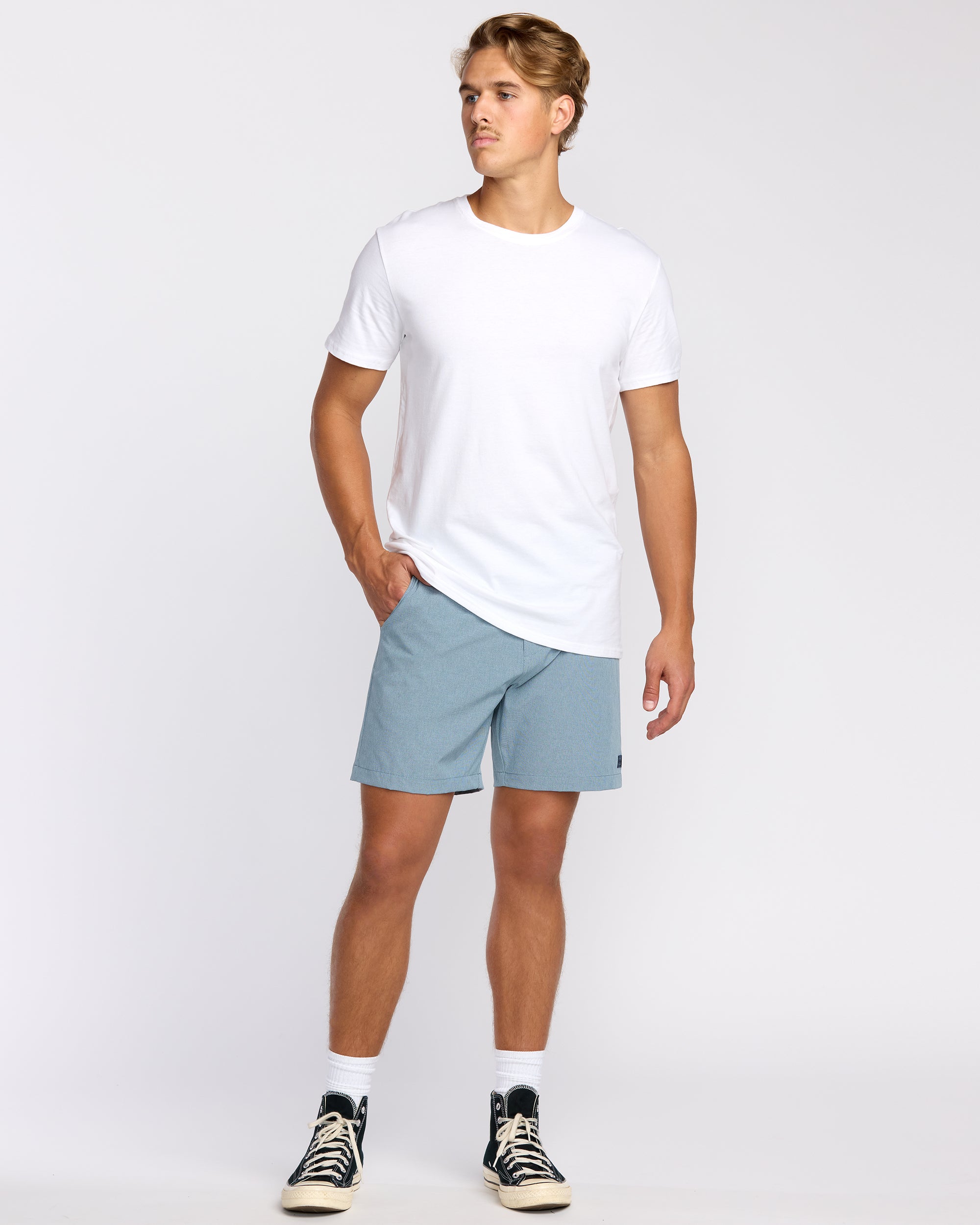 Crossfire Submersible 17 Hybrid Shorts - Slate Blue - Image 4