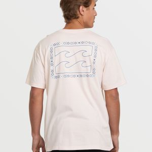 Crayon Wave Premium Tee - Light Pink