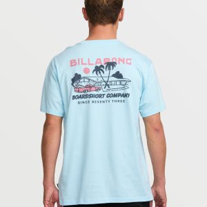 Palm Springs Premium Tee - Coastal Blue
