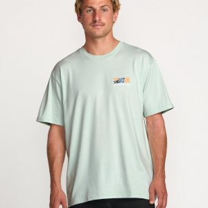 Segment Regular Tee - Ash Blue