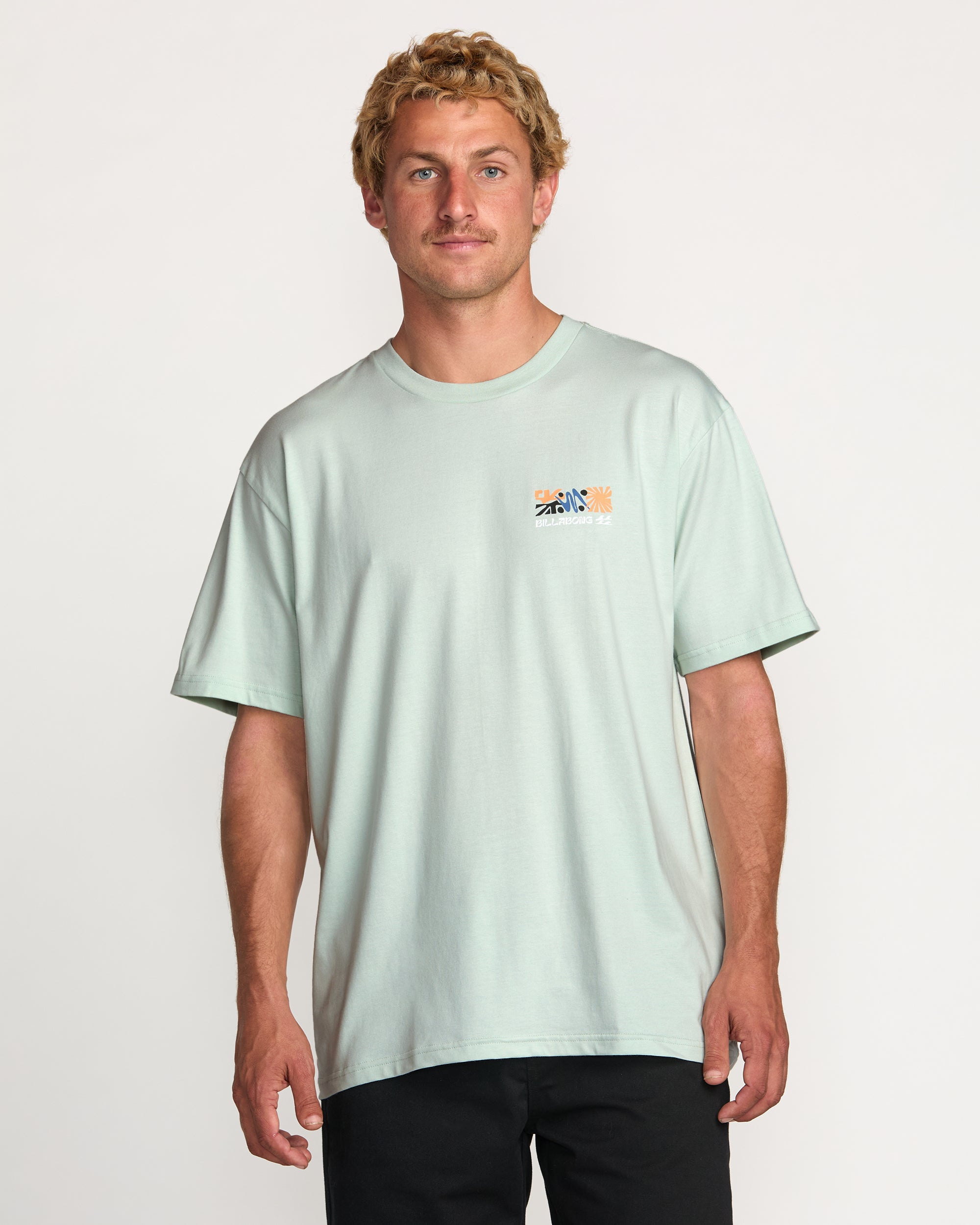Segment Regular Tee - Ash Blue