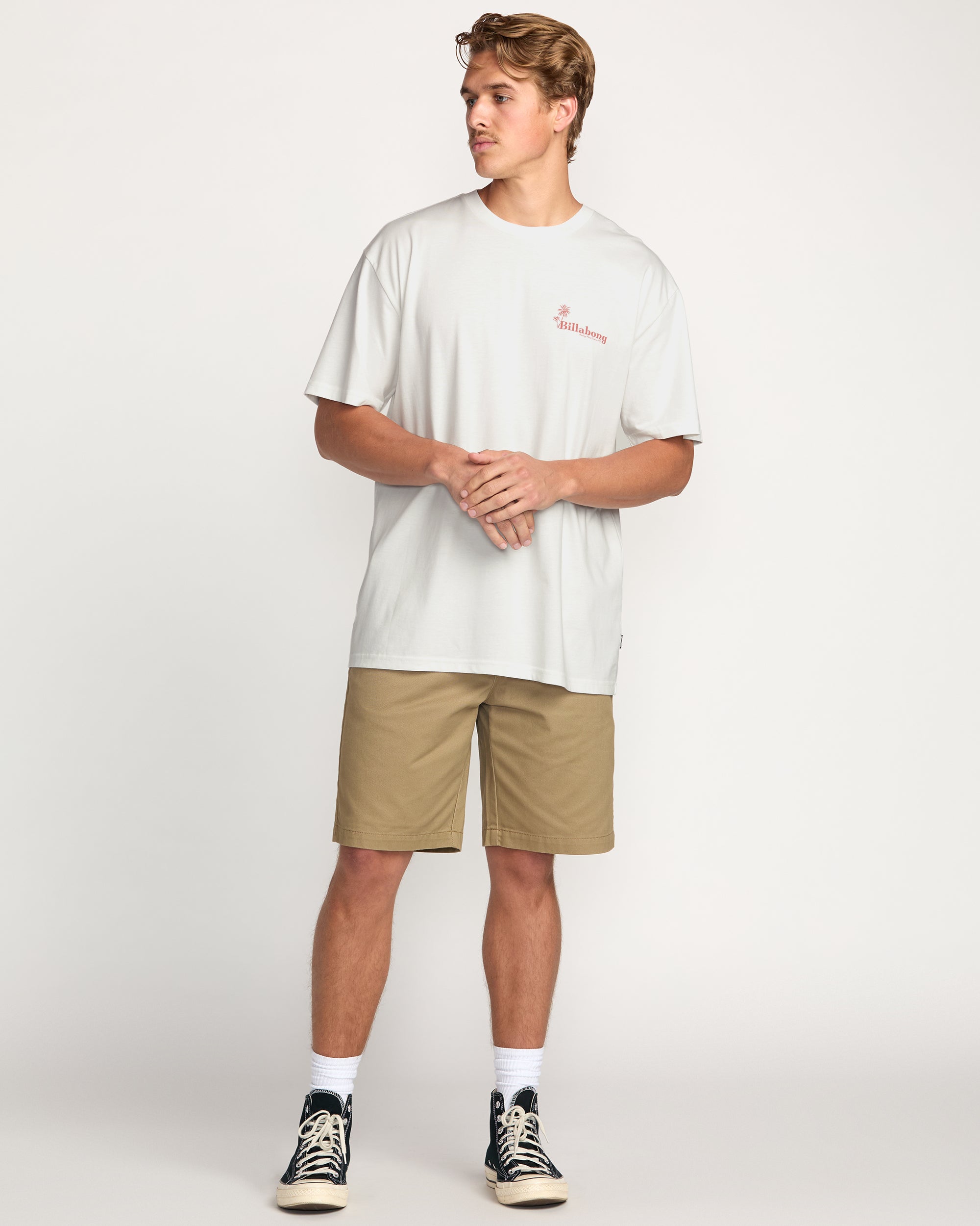 Checking In Regular Tee - Off White - Image 5