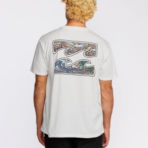 Crayon Wave Premium Short Sleeve T-Shirt - Off White