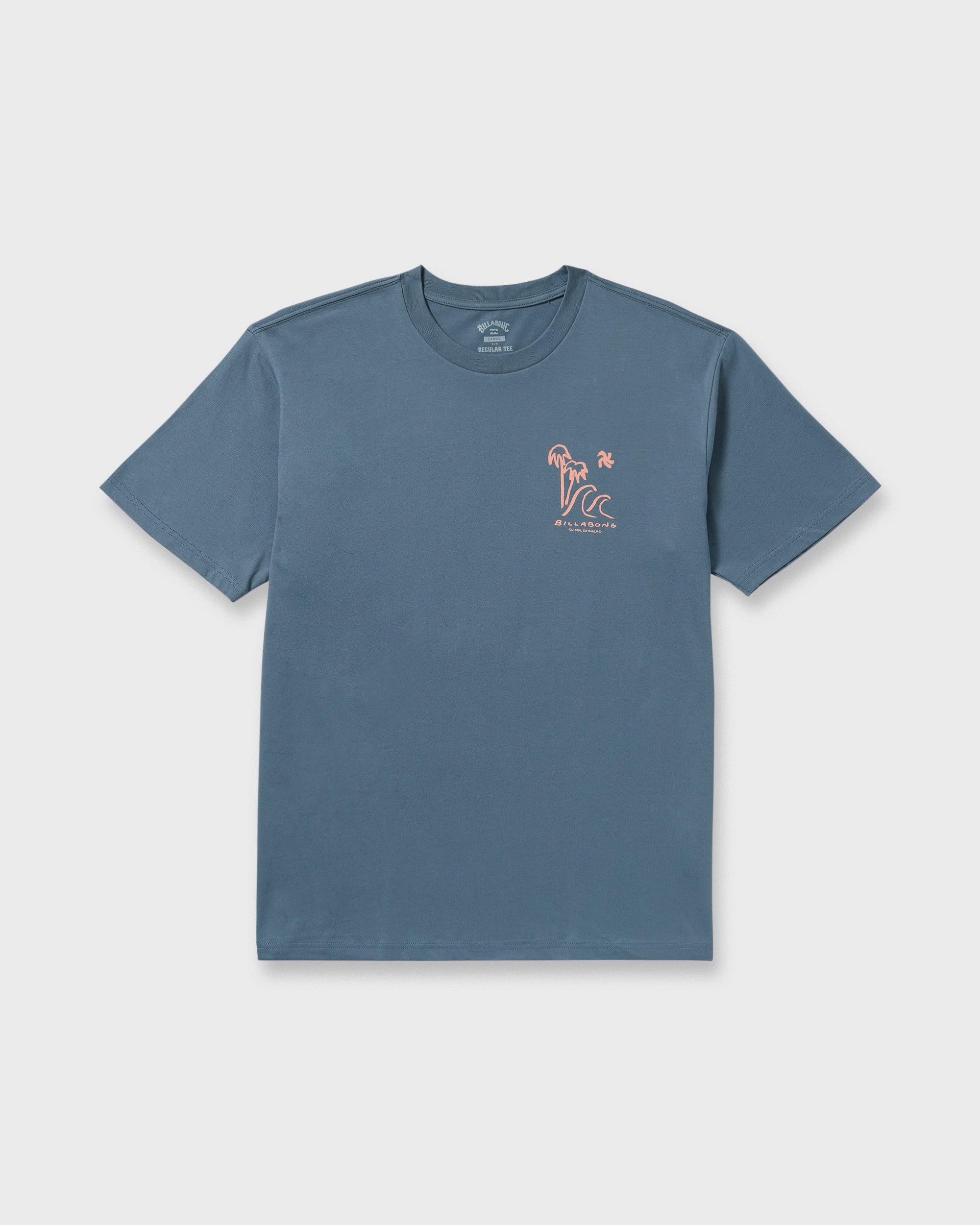 So Far Regular Short Sleeve T-Shirt - Steel Blue - Image 6