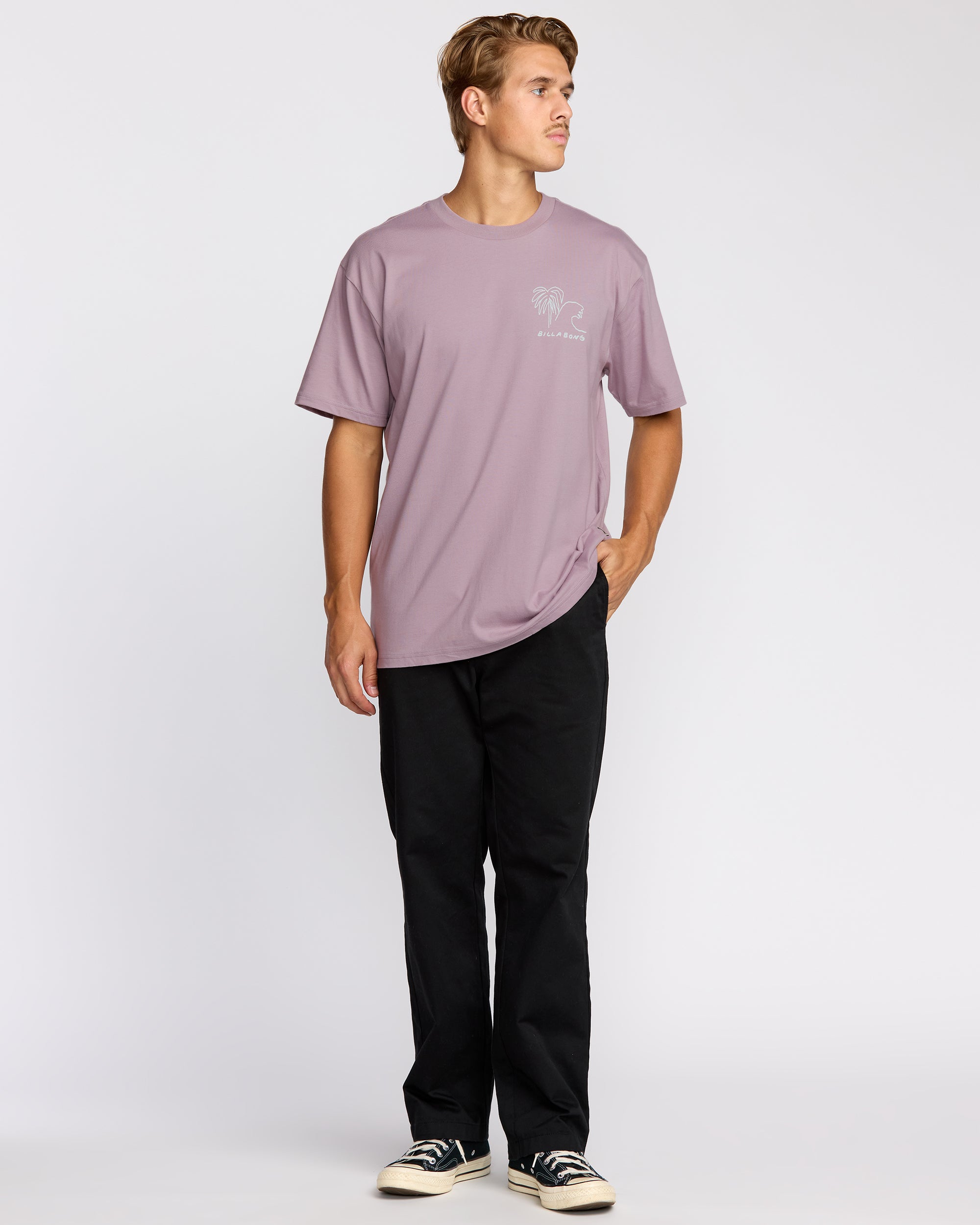 Scenes Regular Short Sleeve T-Shirt - Purple Ash - Image 5