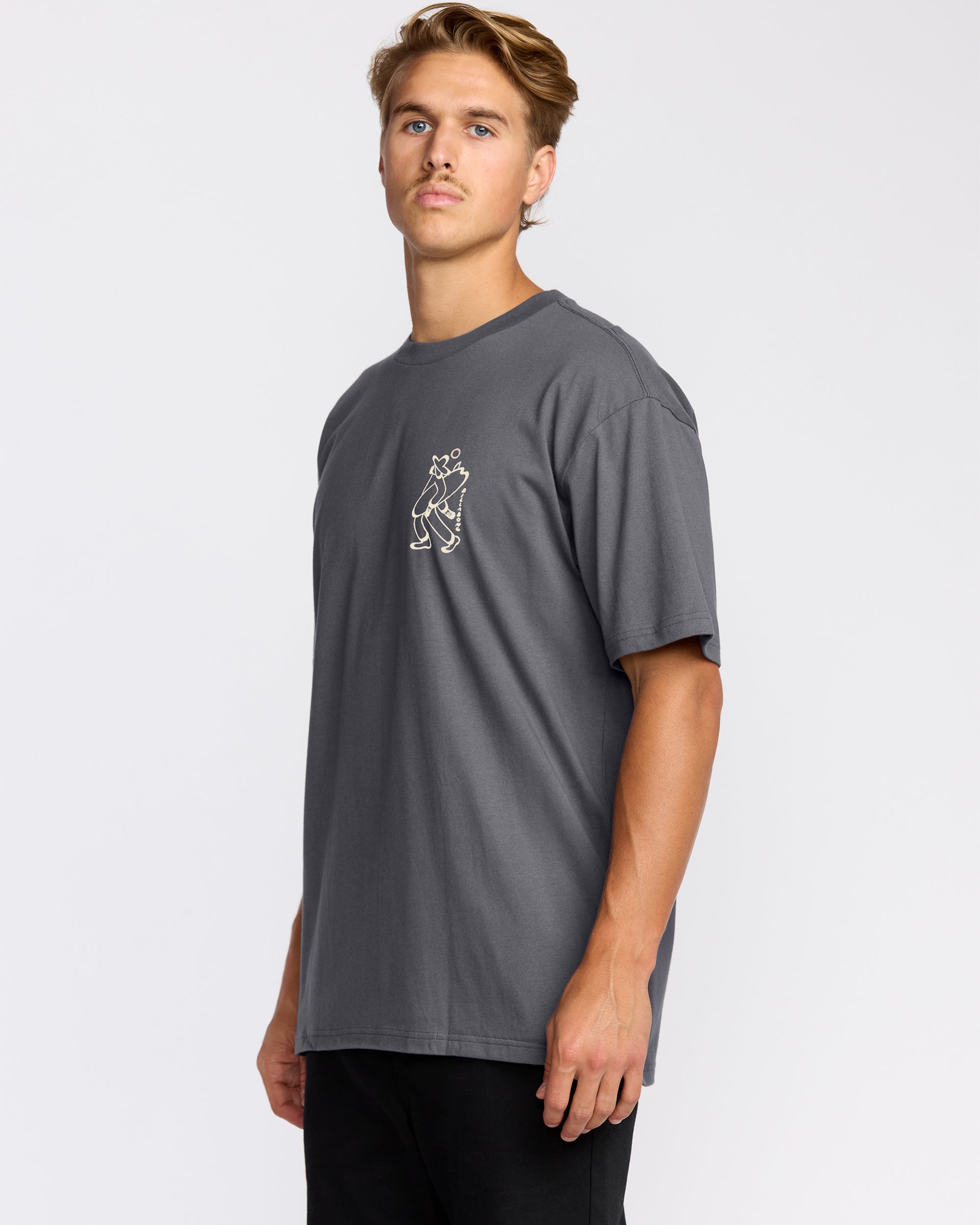 Up The Beach Regular Short Sleeve T-Shirt - Char - Image 5