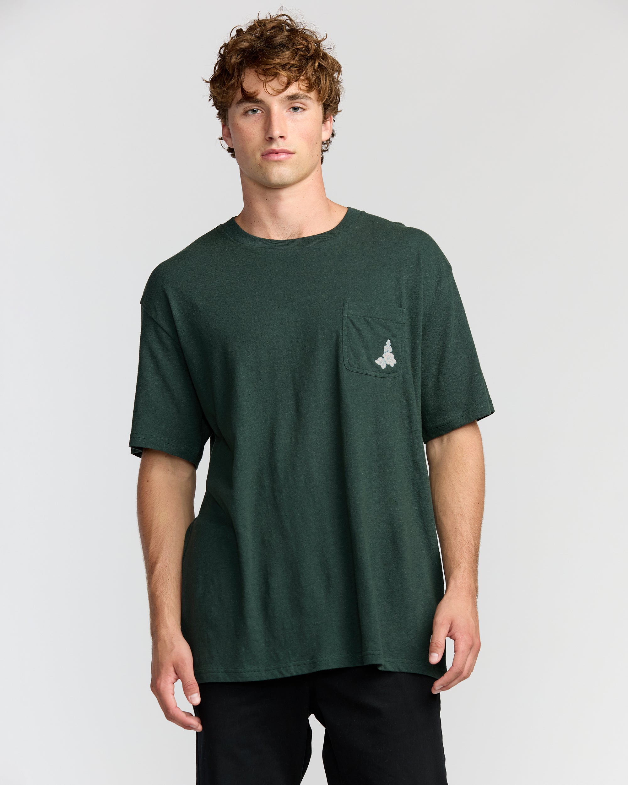 Austin Garage Regular Pocket Short Sleeve T-Shirt - Teal