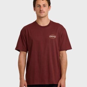 Walled Regular Short Sleeve T-Shirt - Plum