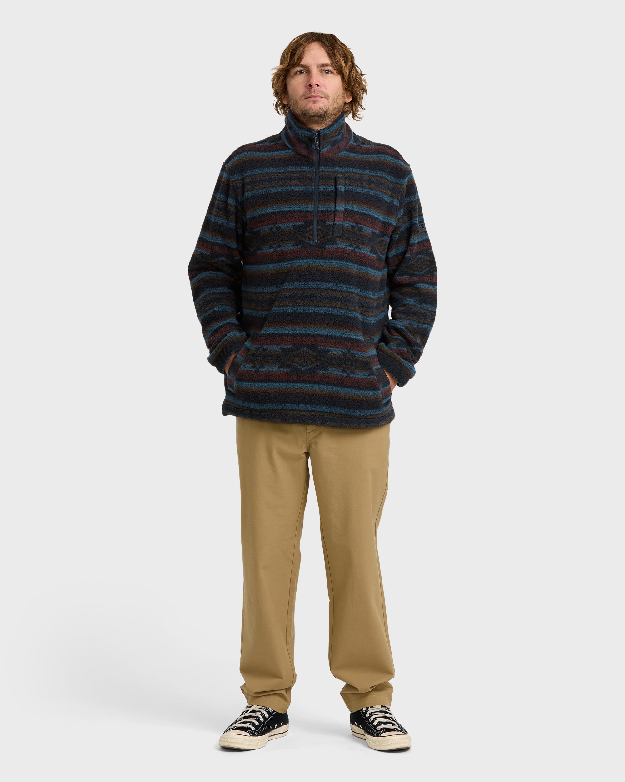 Boundary Mock Sweatshirt - Dark Navy - Image 4