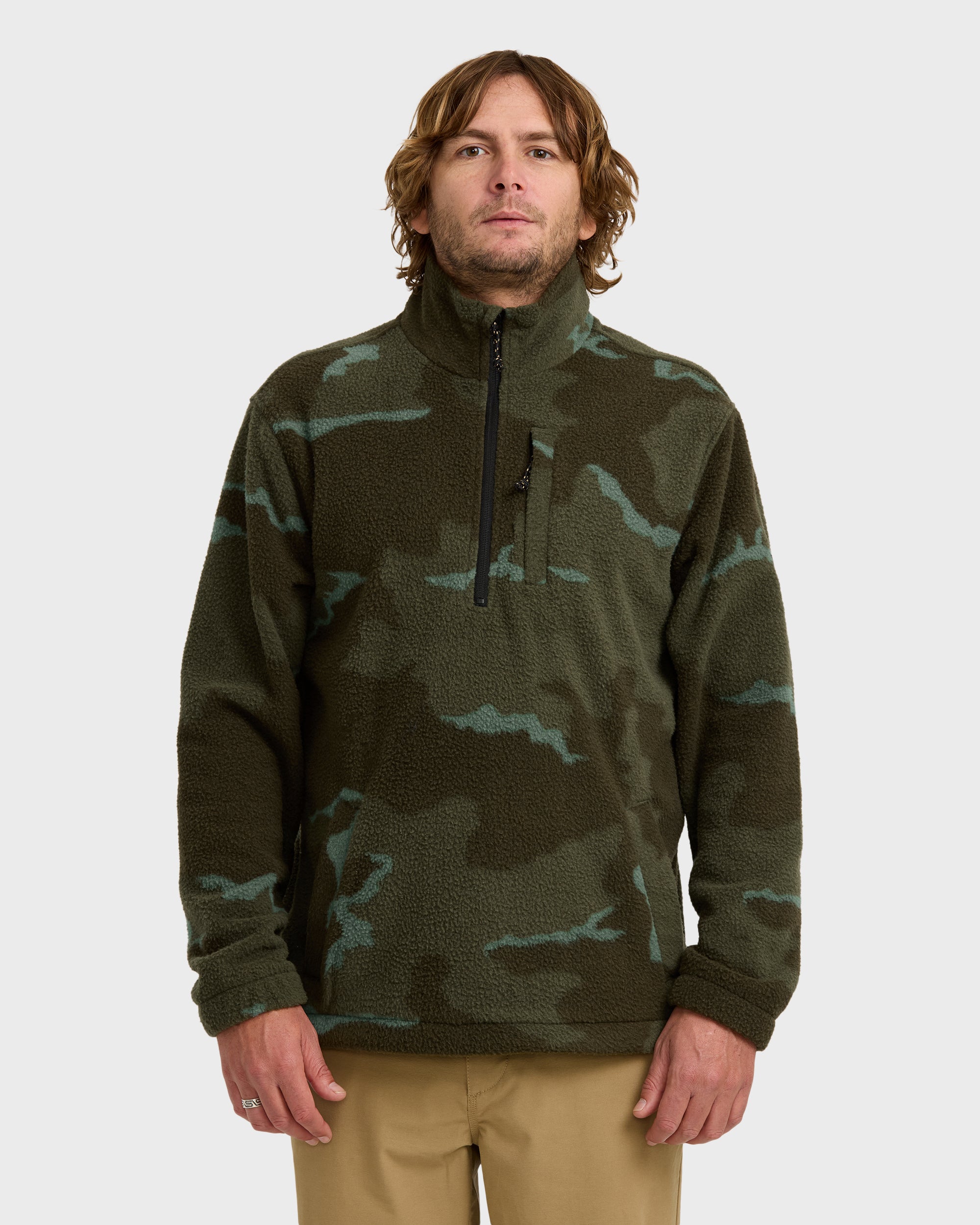 Boundary Mock Sweatshirt - Military Camo - Image 2