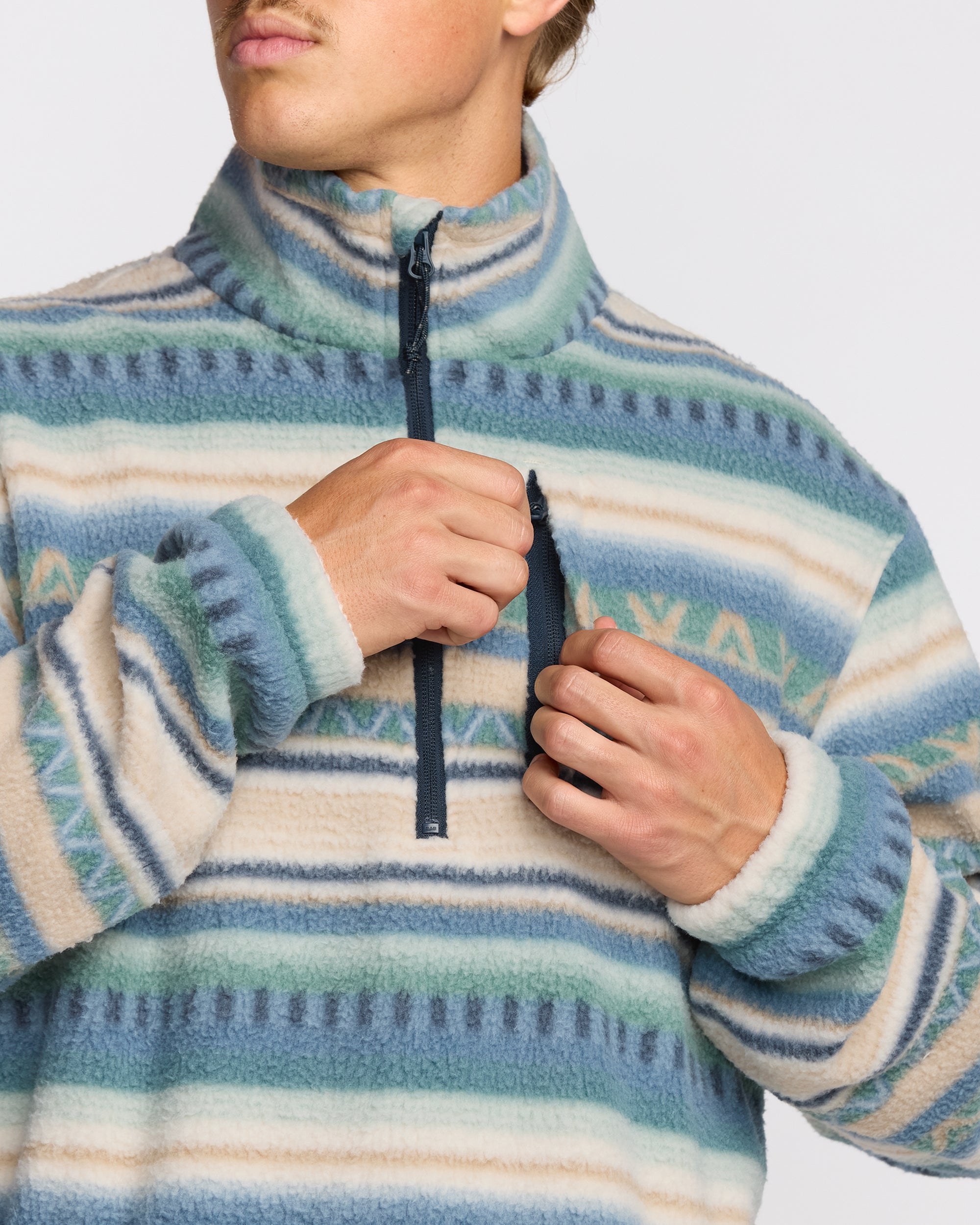 Boundary Mock Sweatshirt - Silver Birch - Image 2